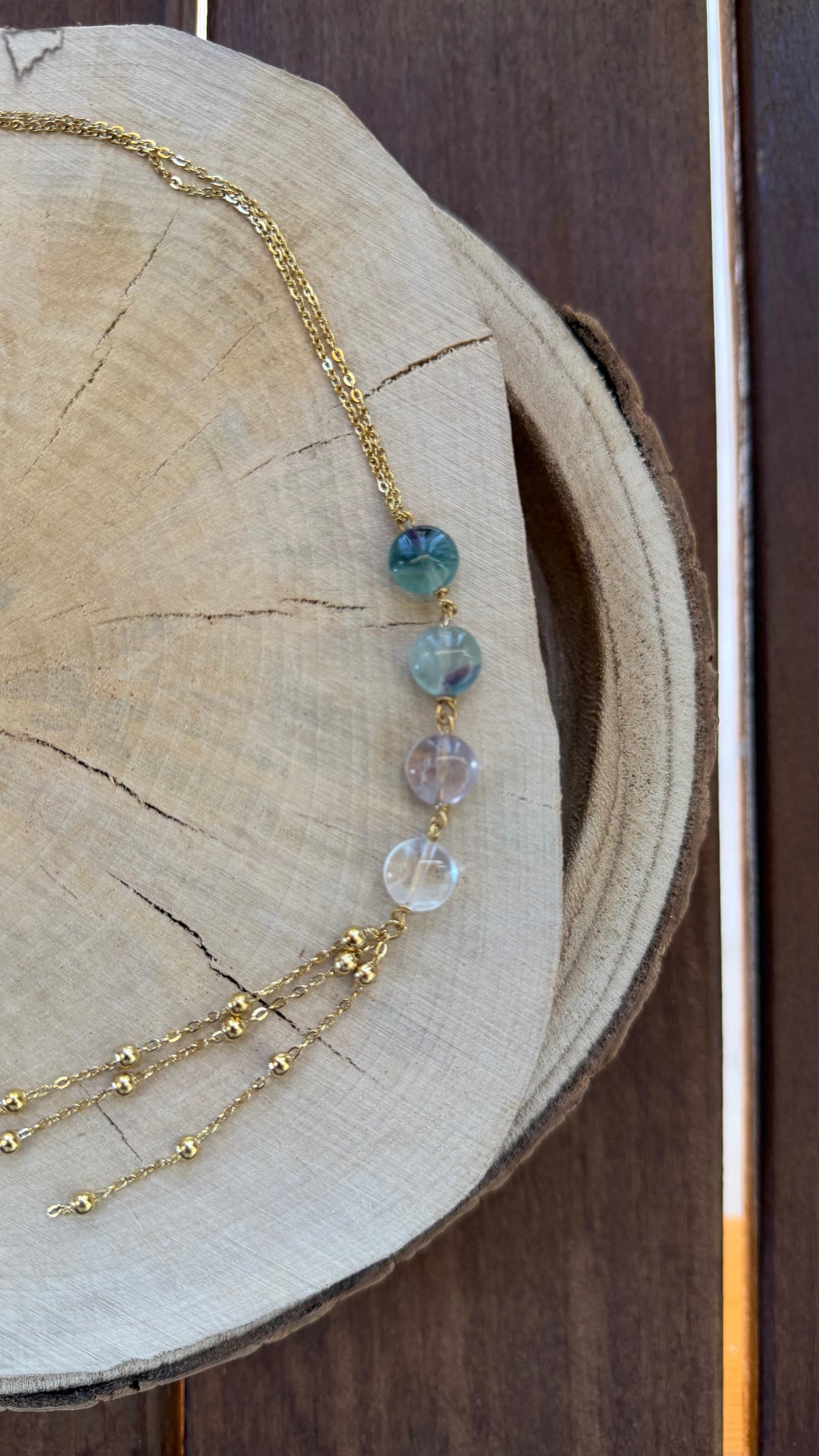 Sautoir Fluorite