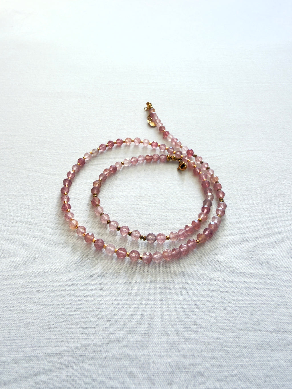 Collier Mila - Quartz Fraise