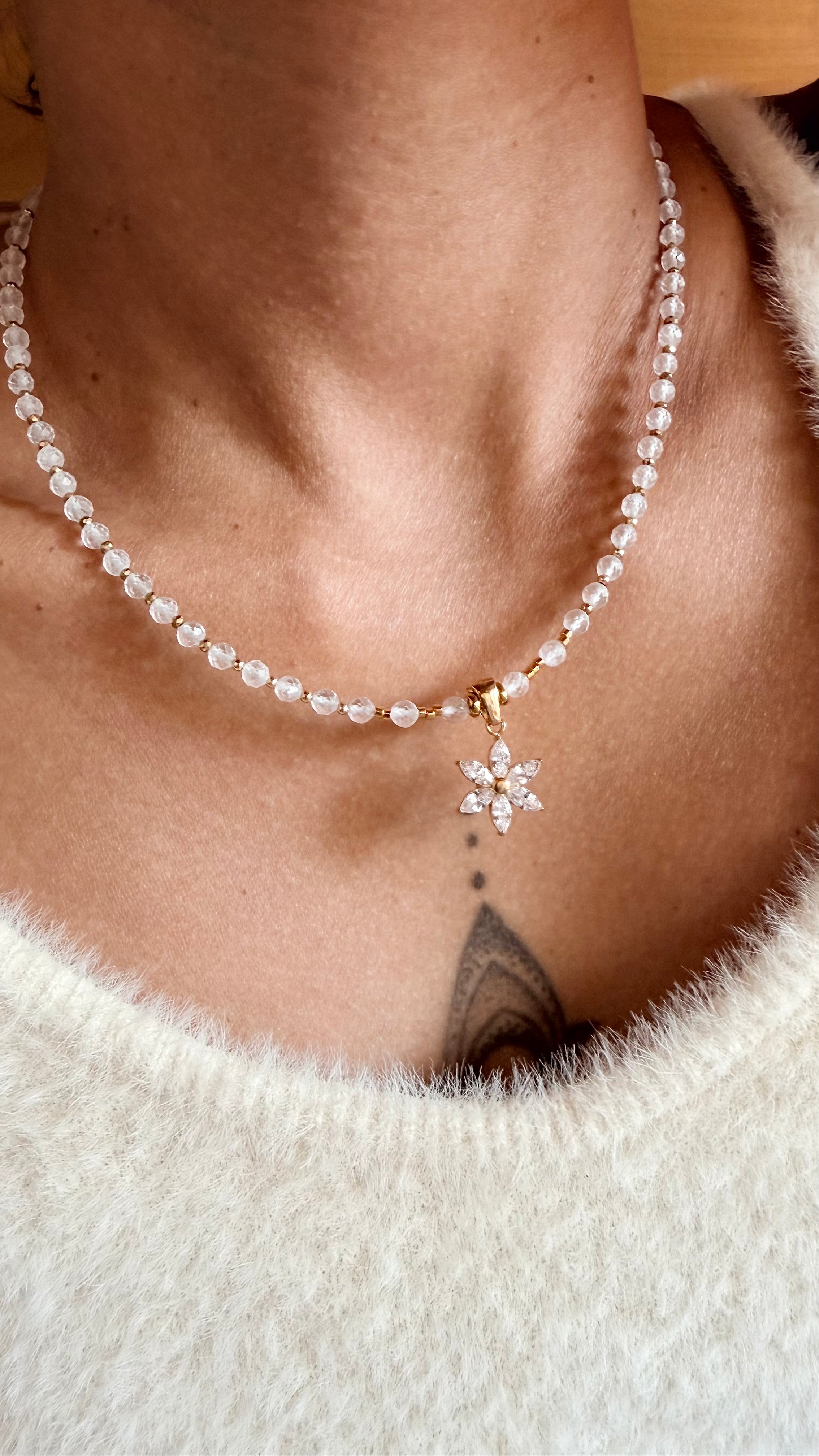 Le collier Hilton - Cristal de roche naturel