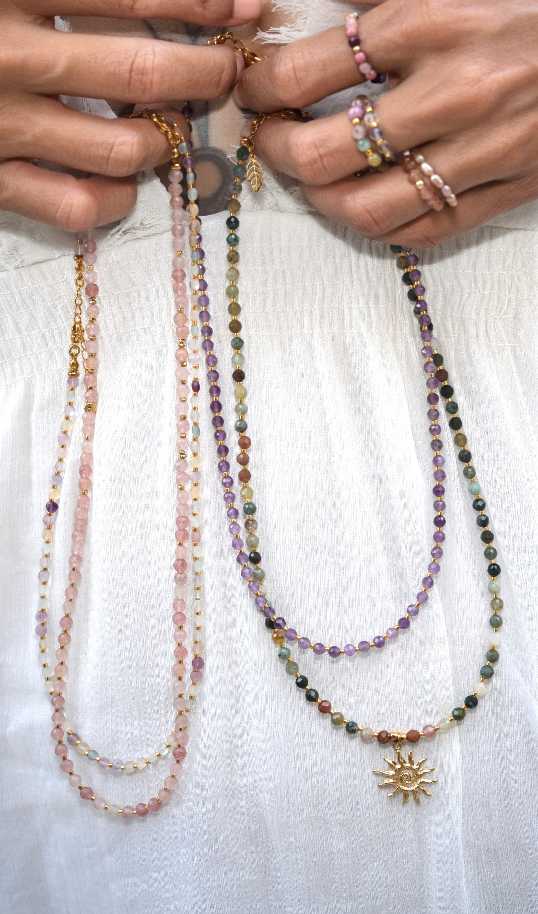 Le collier Agatha - Agate Indienne