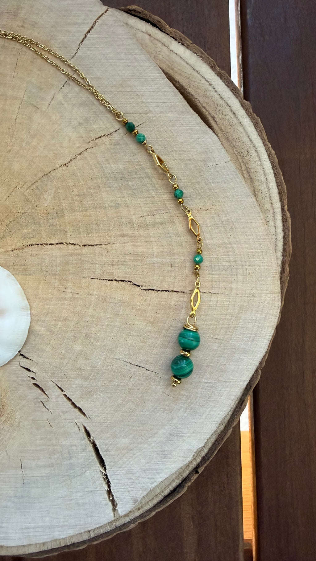 Sautoir Malachite
