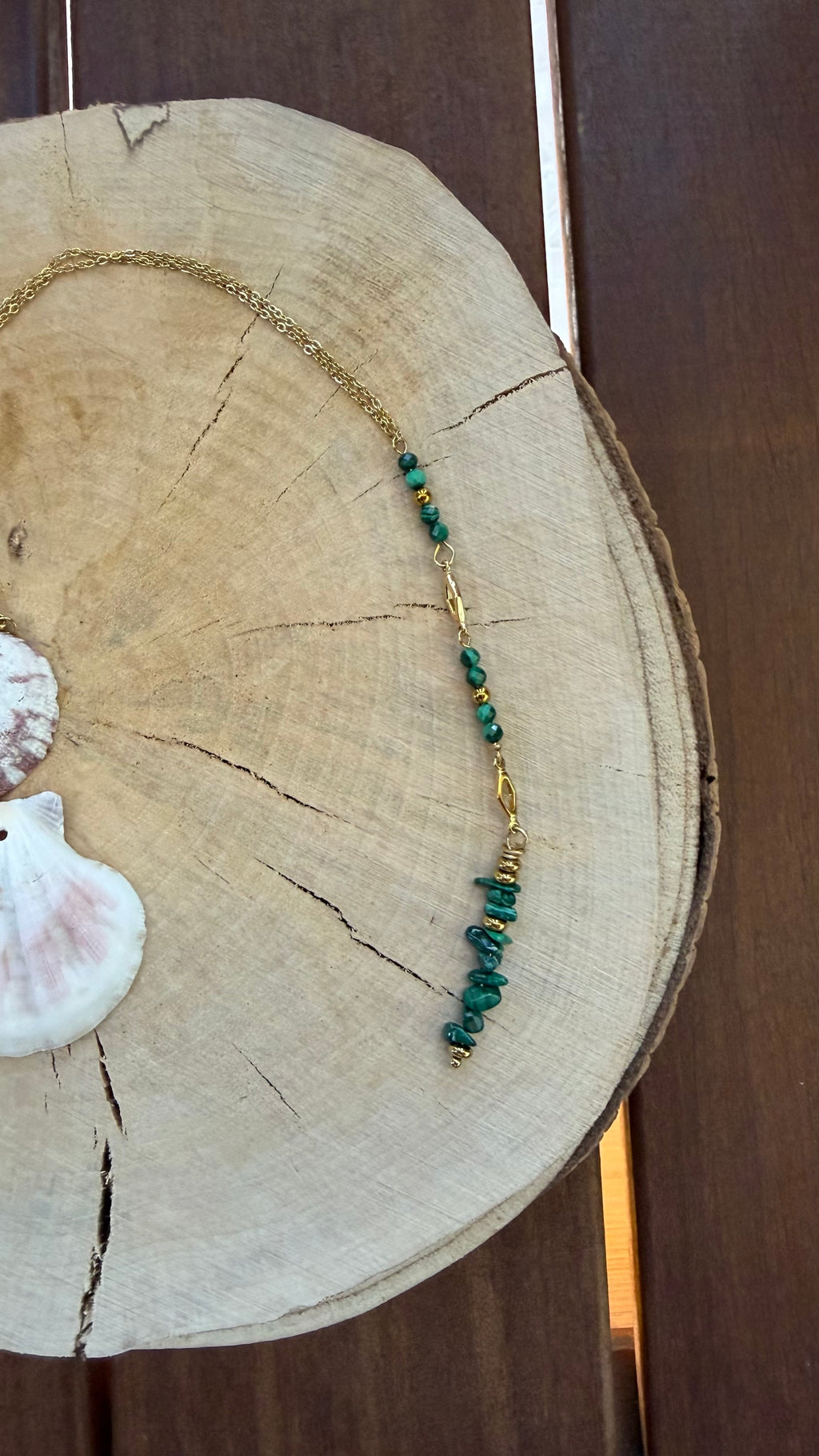 Sautoir Malachite