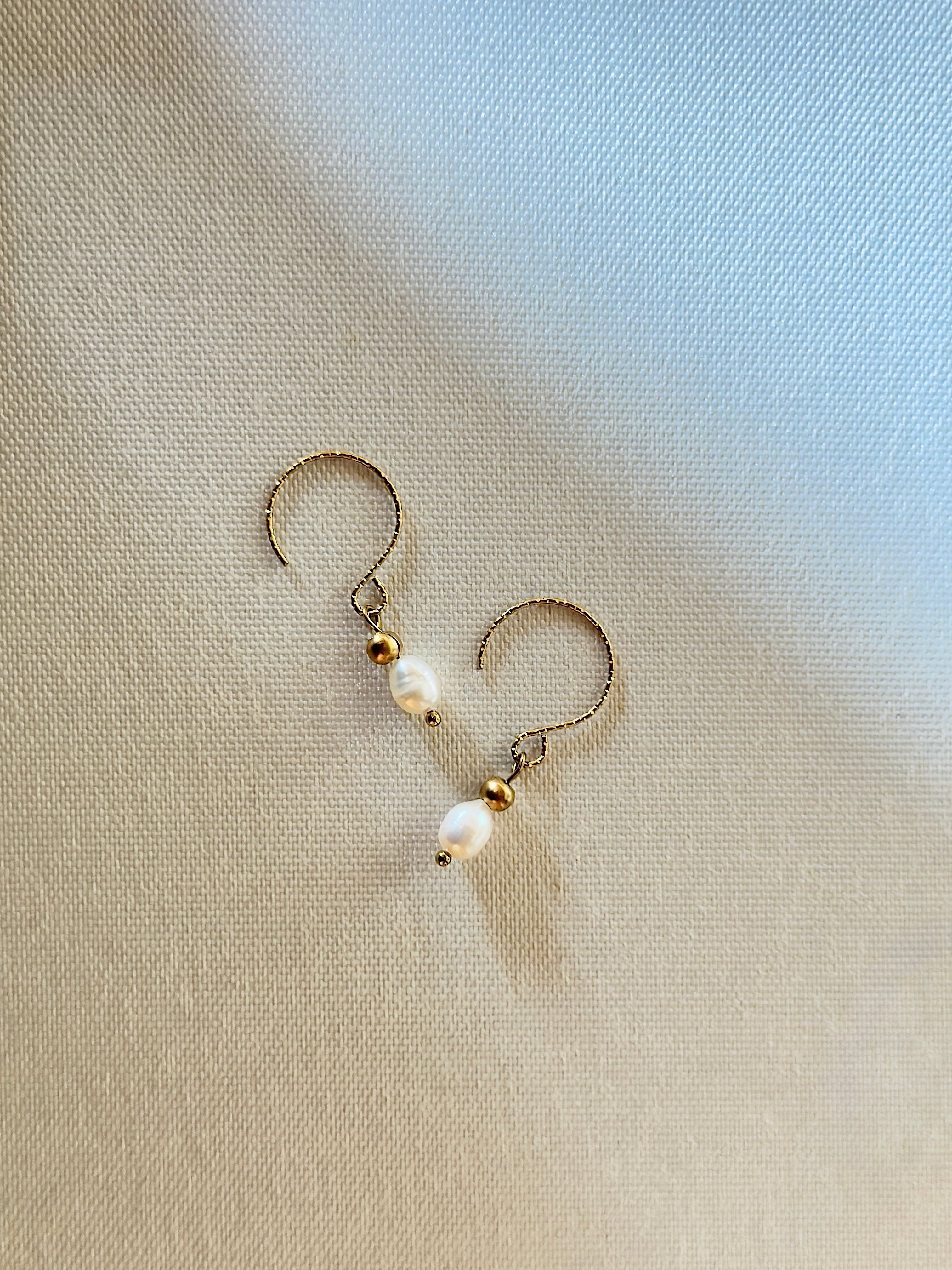 Les boucles Lya - Perles d'eau douce