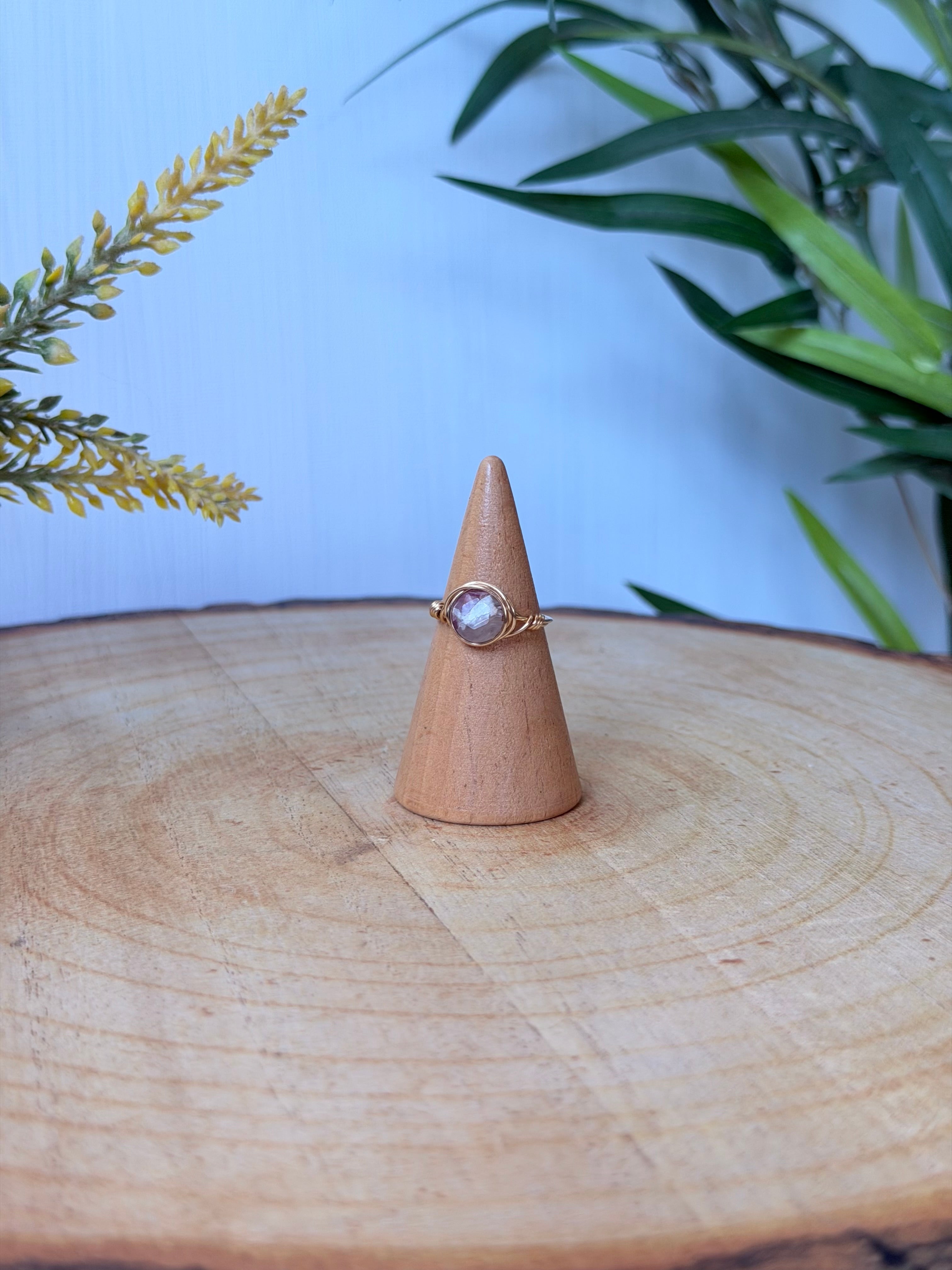 Bague Tourmaline Fleur de Prunier