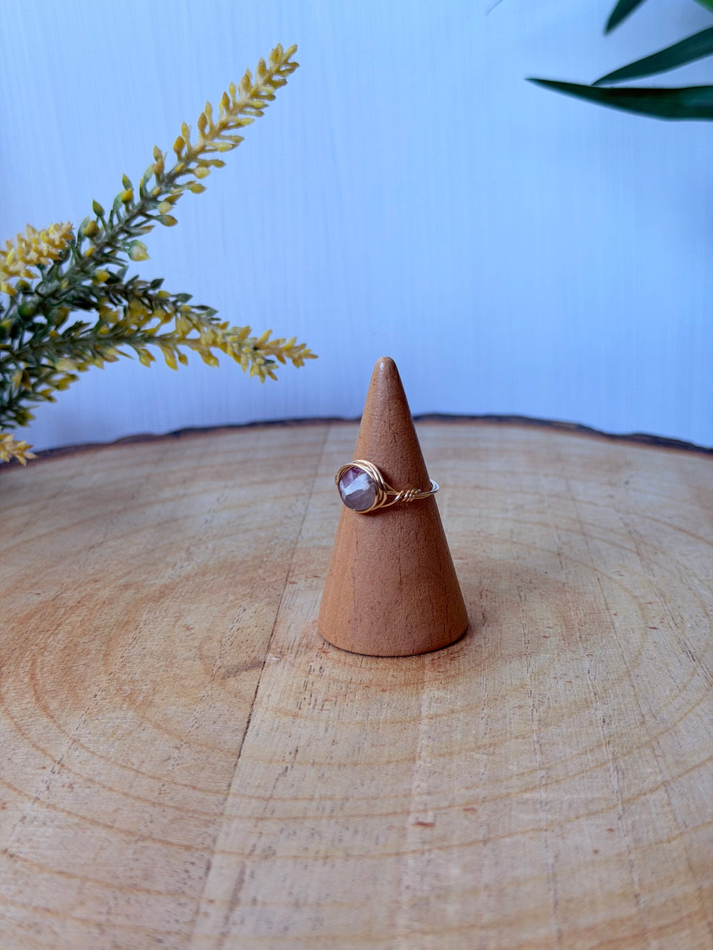 Bague Tourmaline Fleur de Prunier