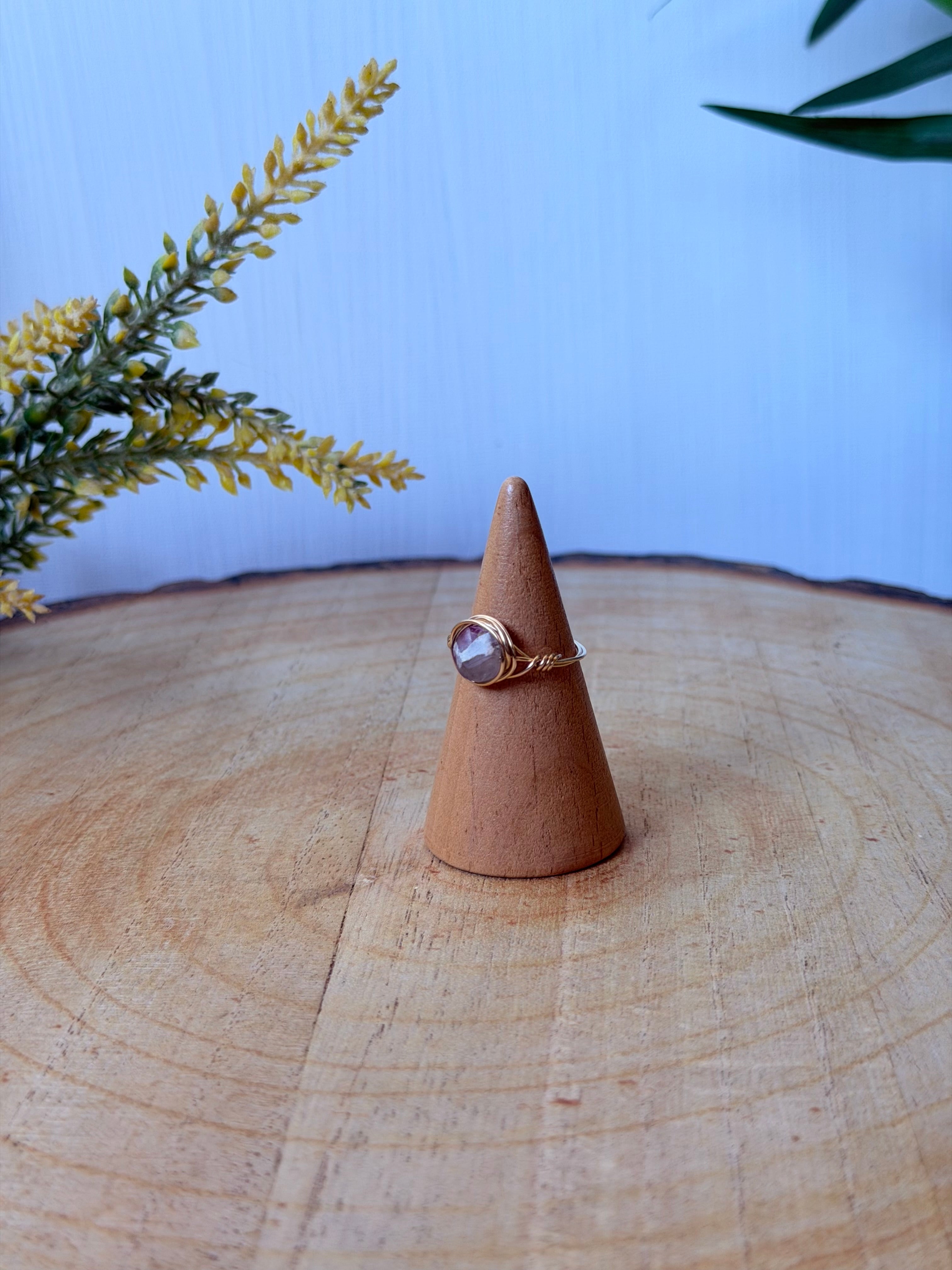 Bague Tourmaline Fleur de Prunier
