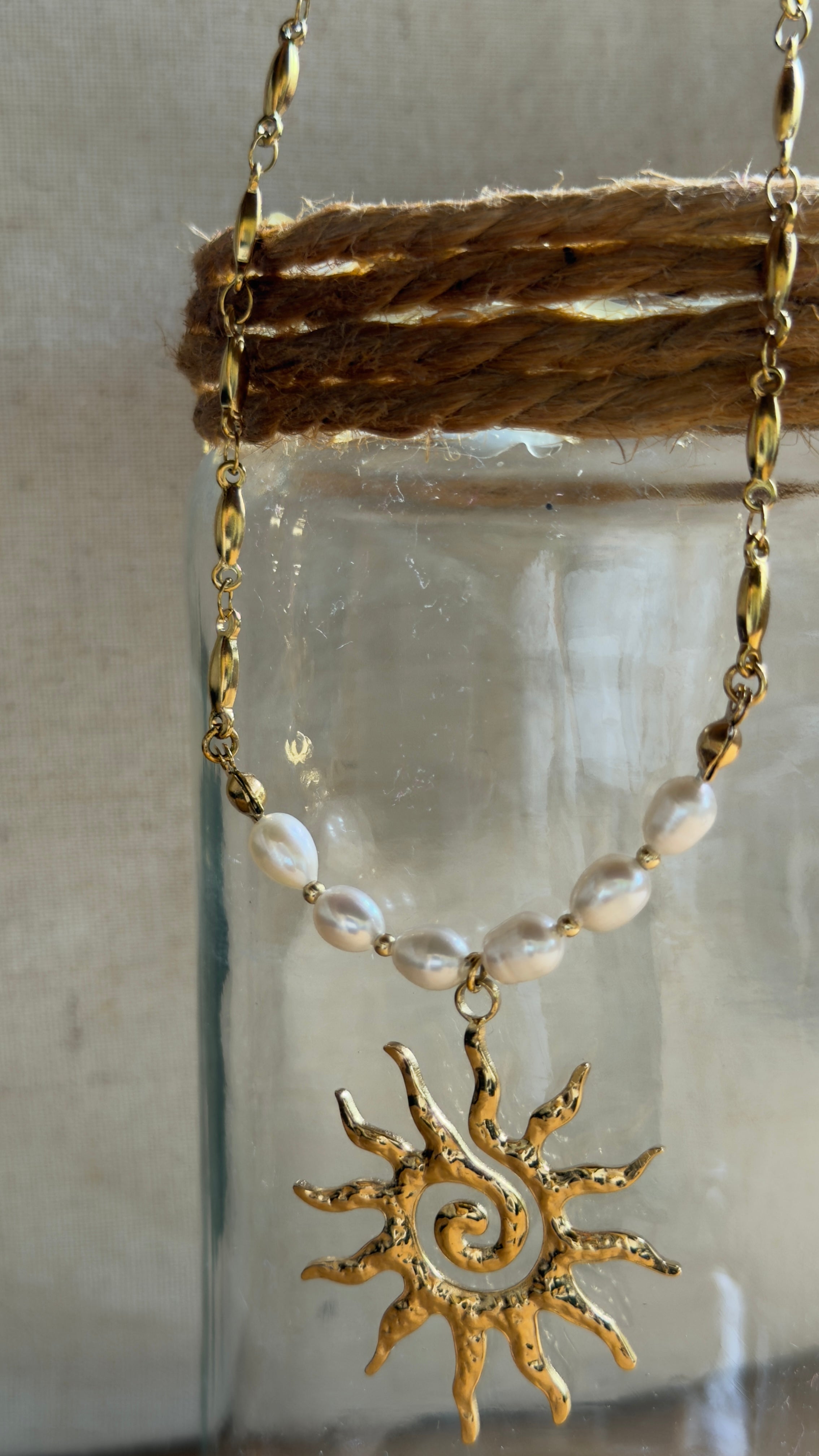 Collier Perles d’Eau Douce – Chaîne en Acier Inoxydable