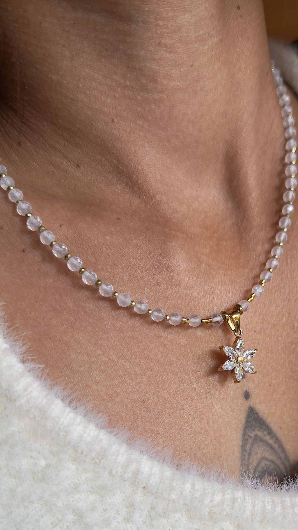 Le collier Hilton - Cristal de roche naturel