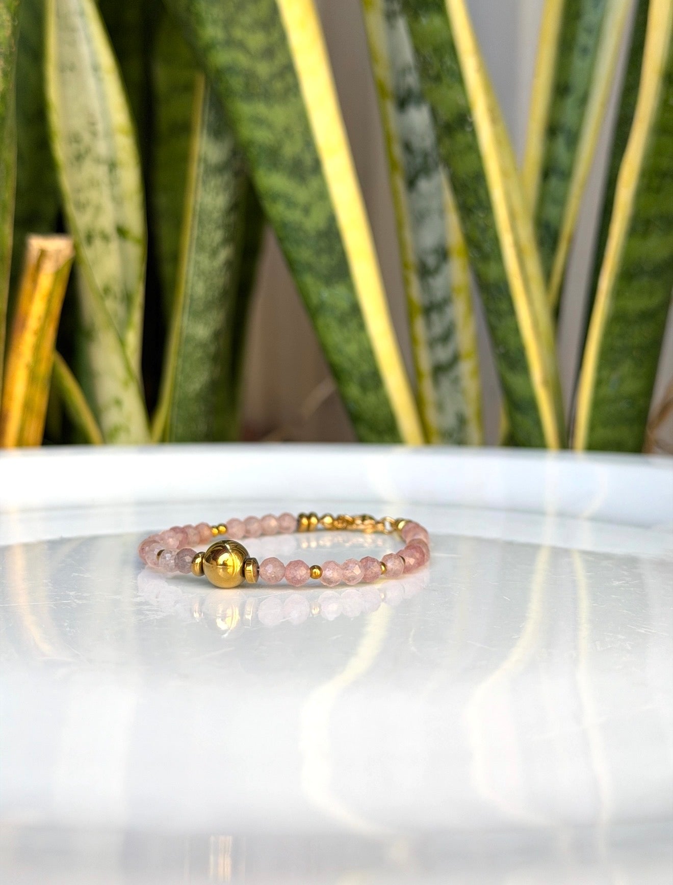 Bracelet Quartz fraise