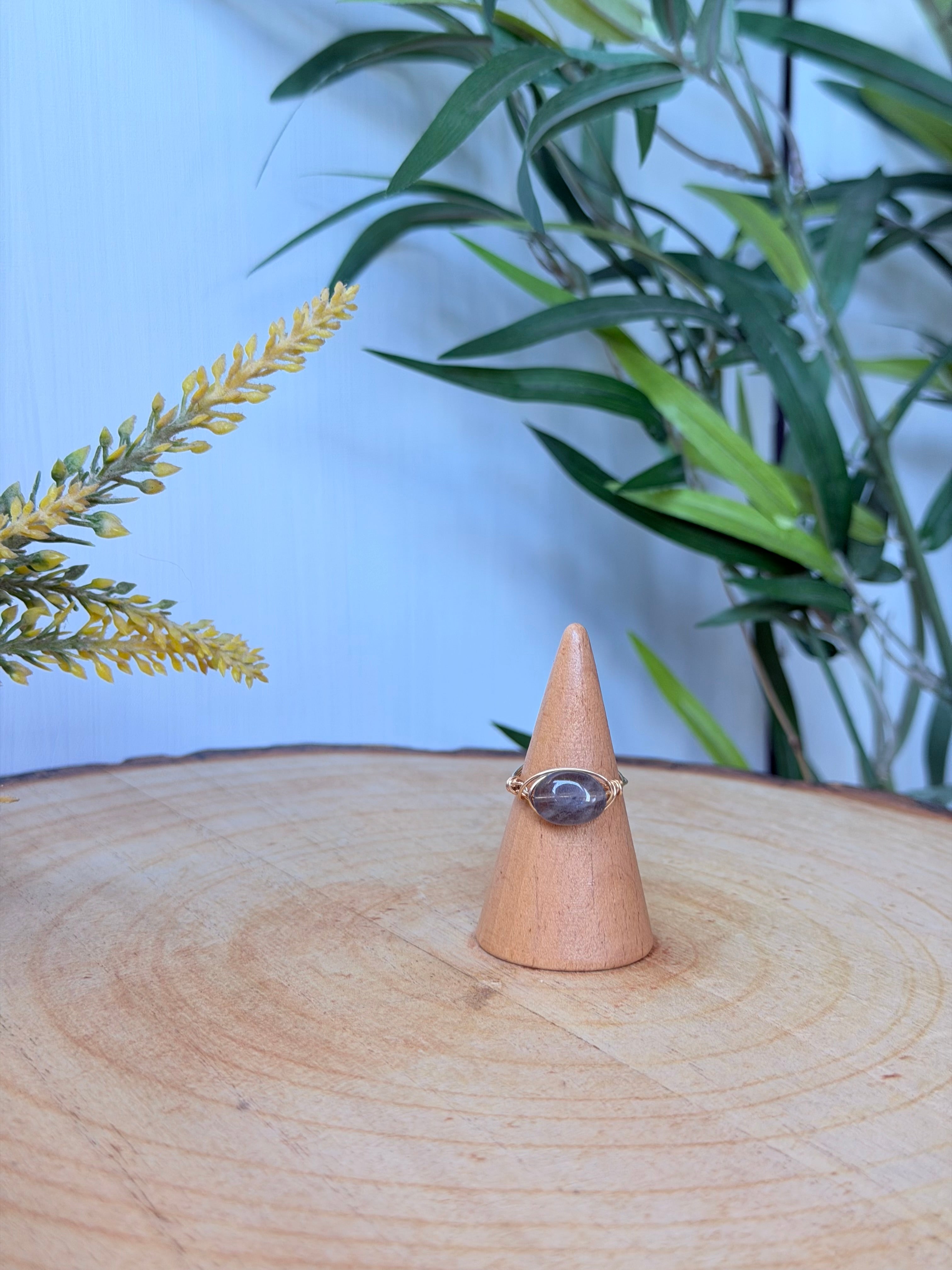 Bague Labradorite Grise