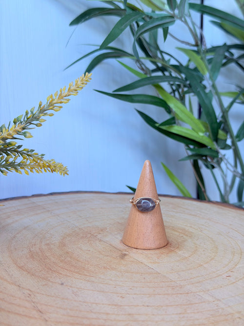 Bague Labradorite Grise
