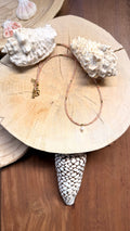 Collier Pierre du soleil & Perle d’eau douce