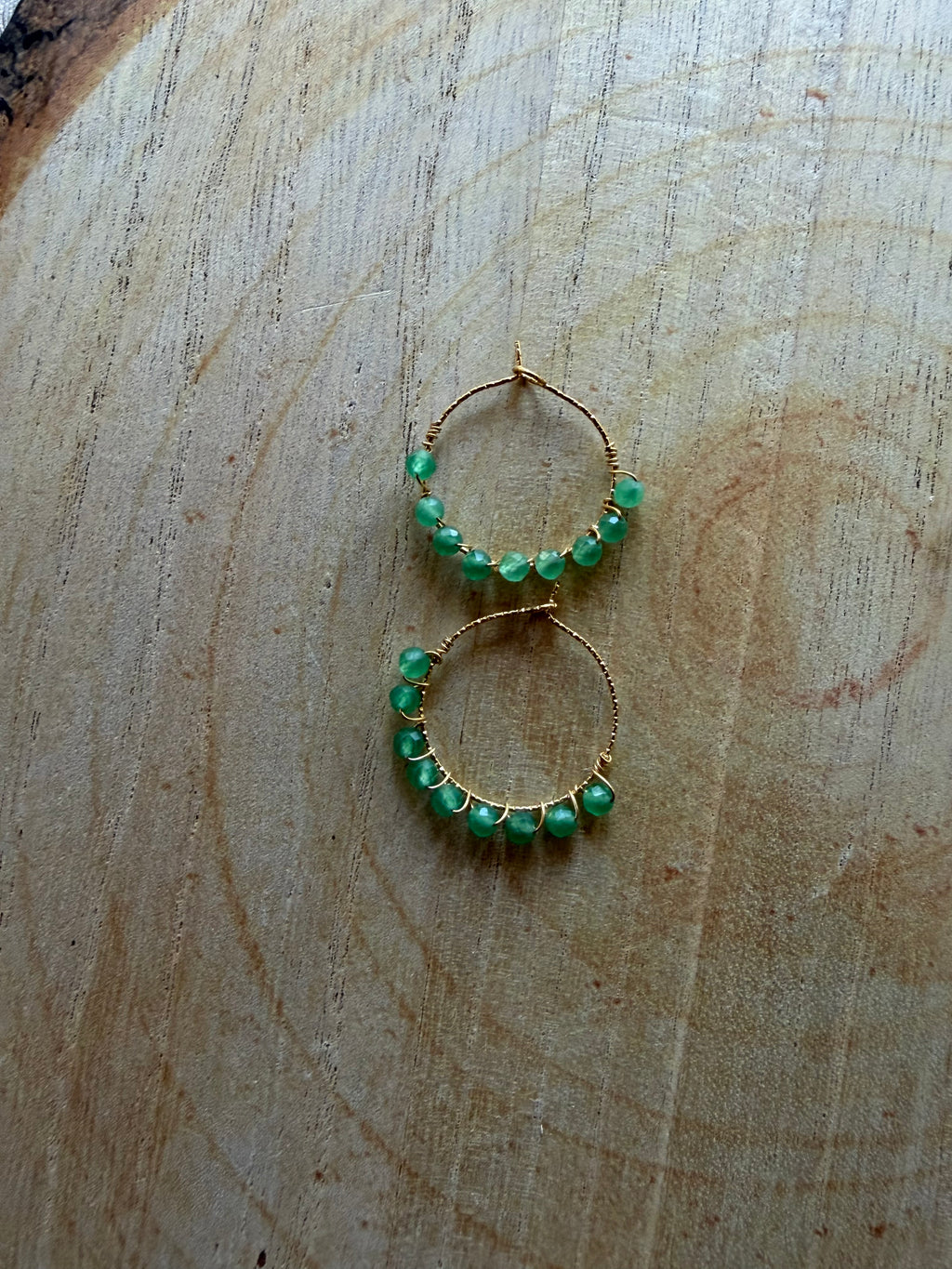 Boucles d’oreilles Aventurine Verte