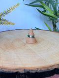Bague Malachite & Perle d'Eau Douce