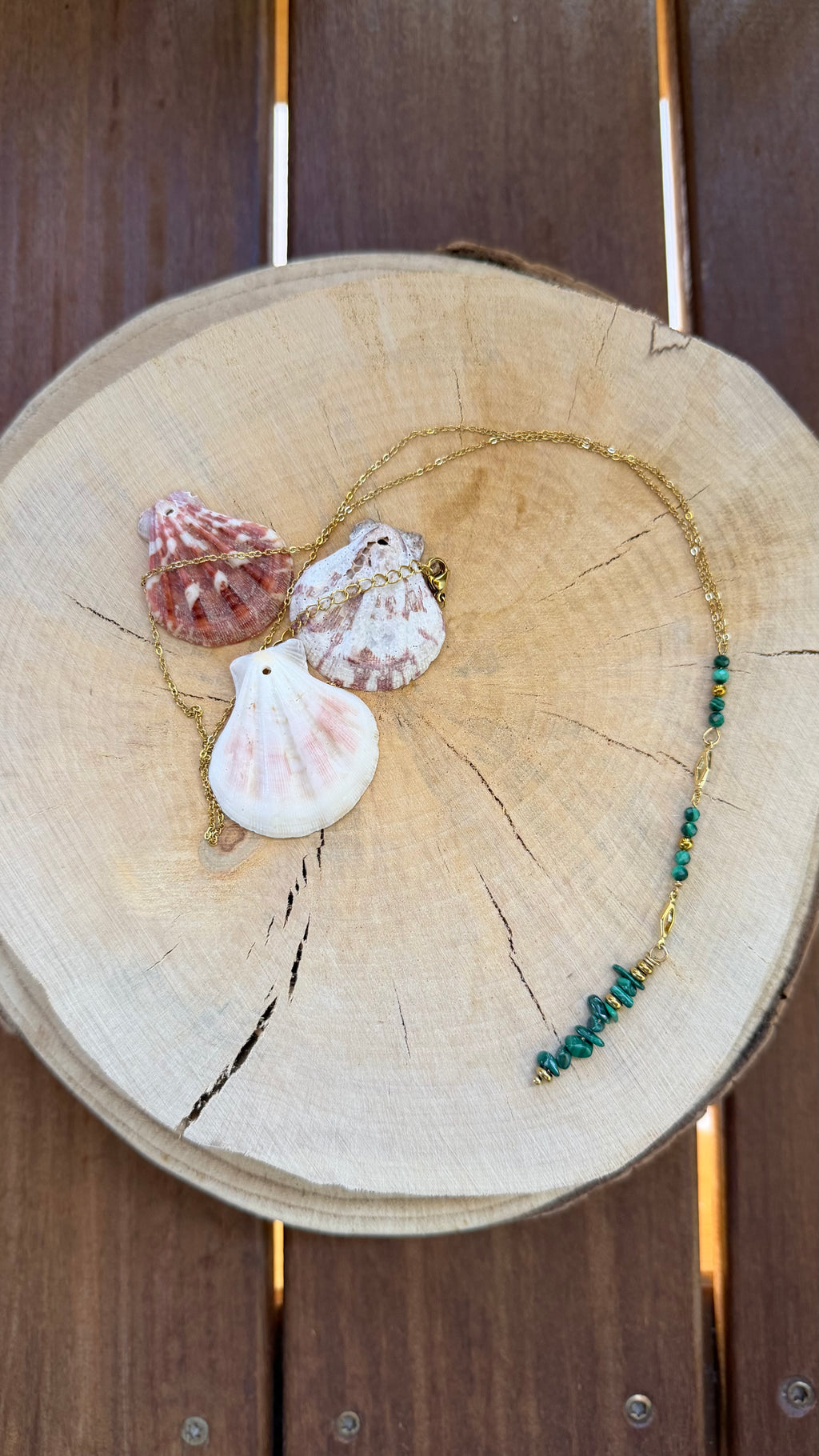 Sautoir Malachite