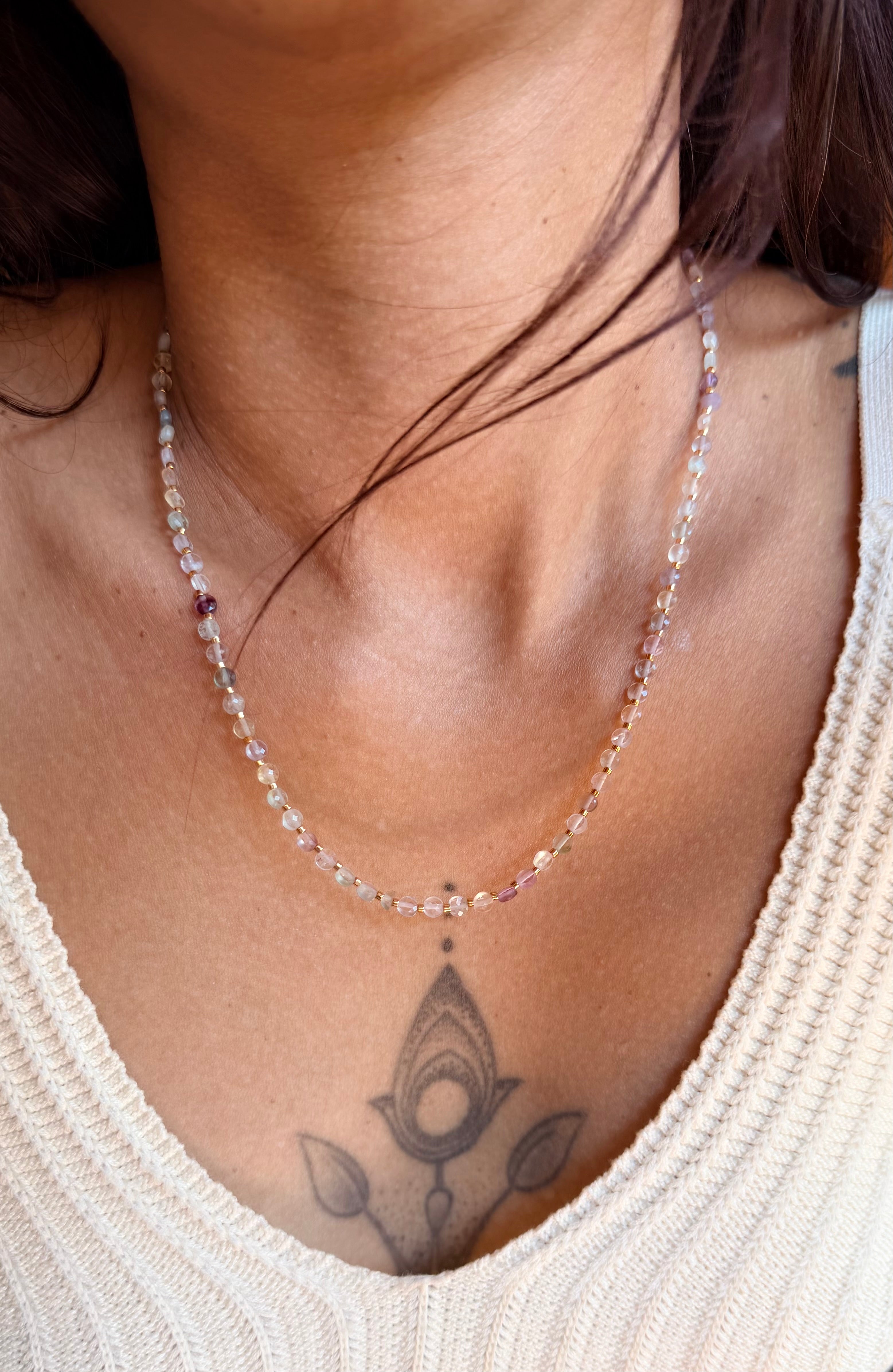 Collier Maya - fluorine