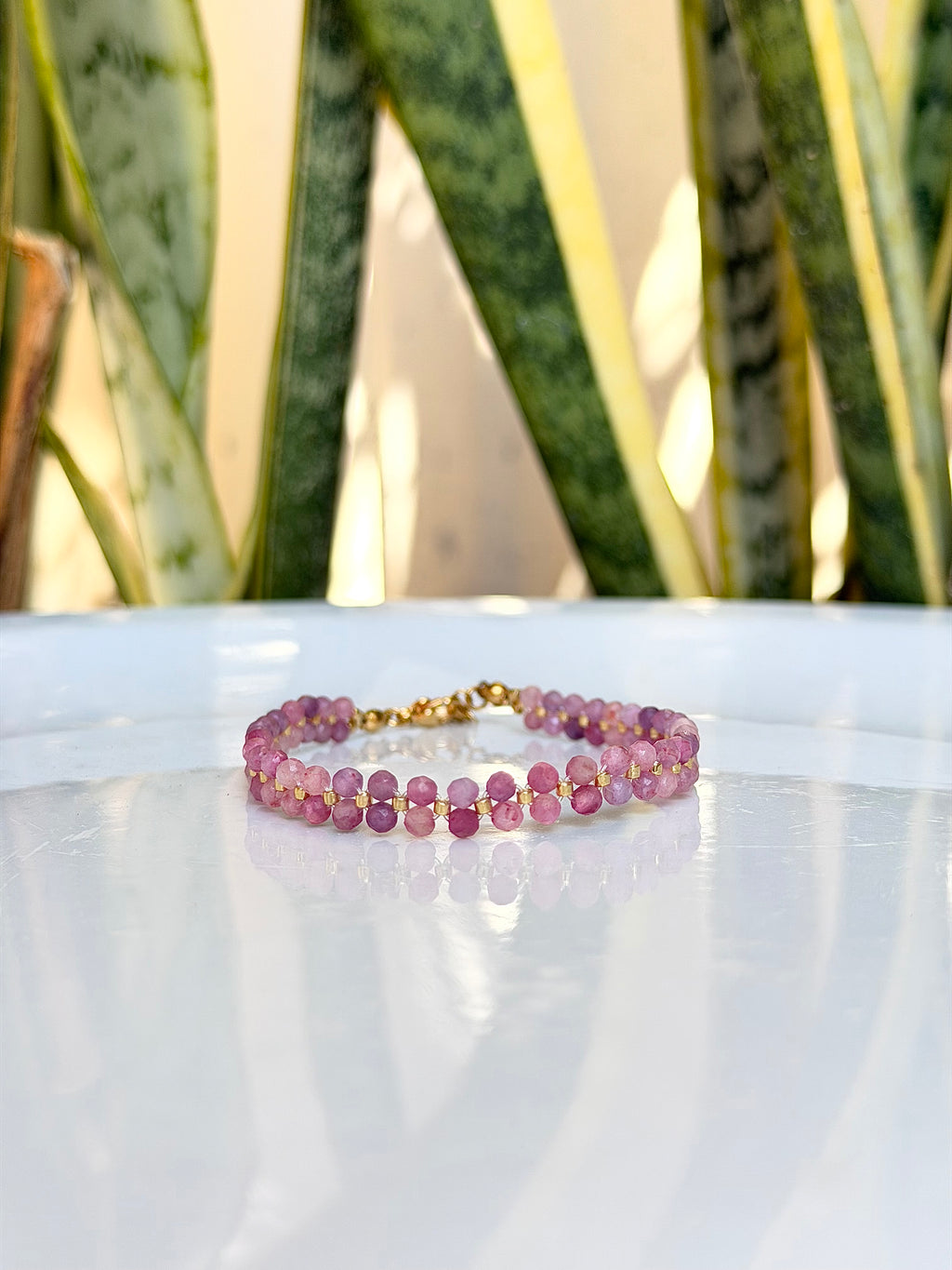 Bracelet Tourmaline rose