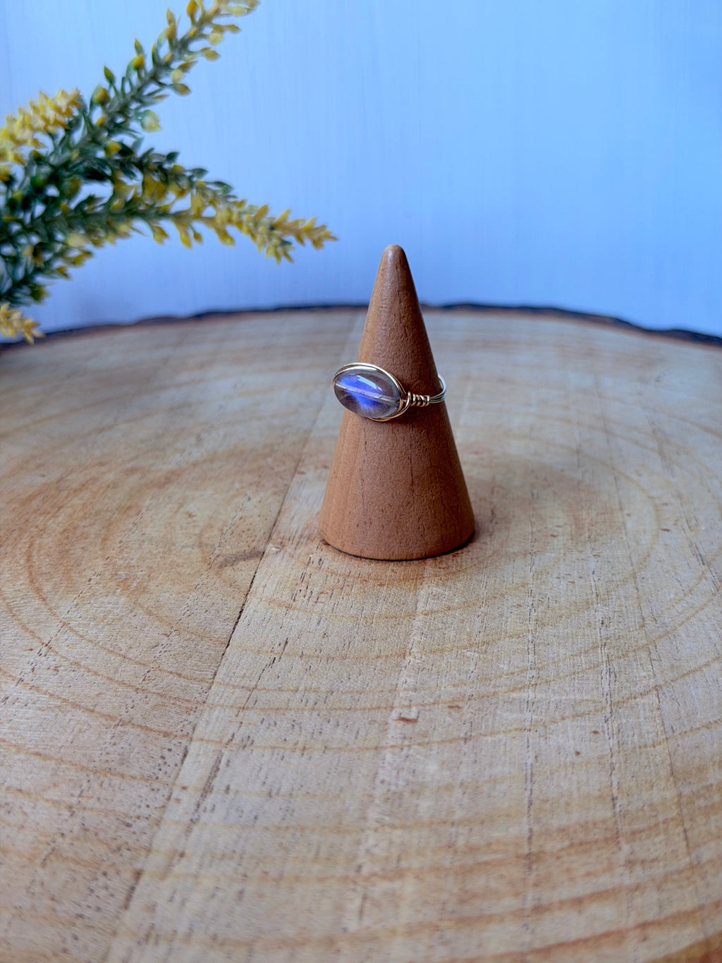 Bague Labradorite Bleue