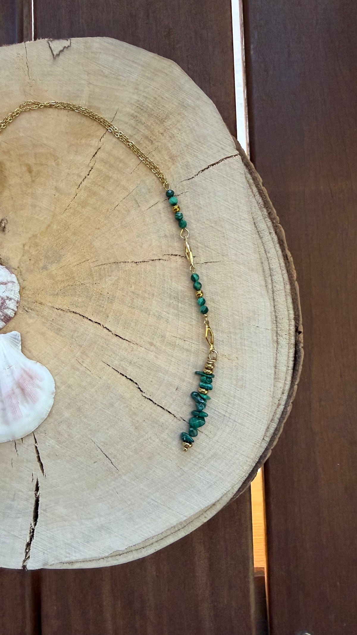 Sautoir Malachite