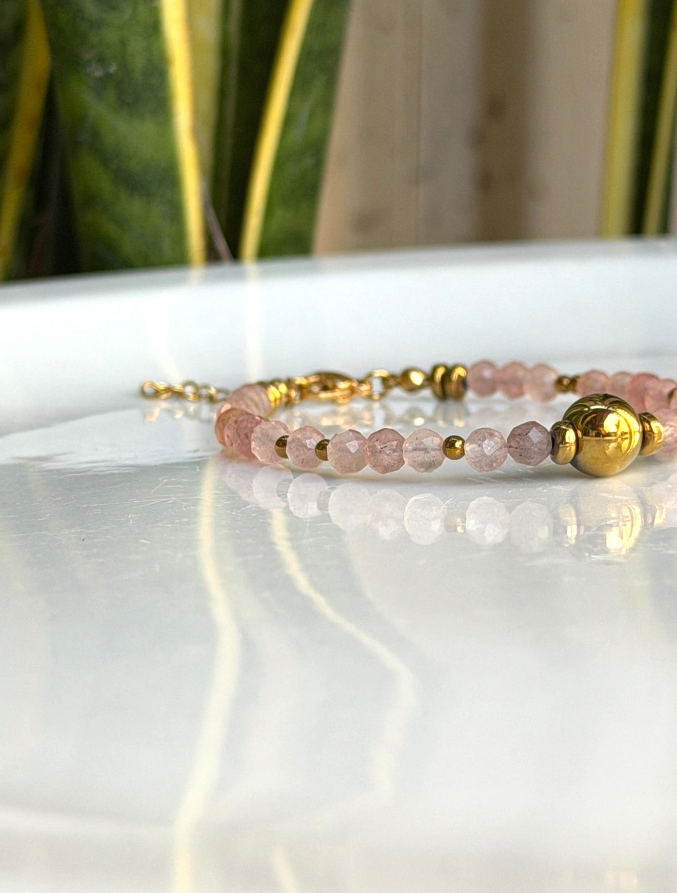 Bracelet Quartz fraise