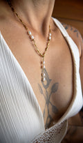 Collier Riviera style chapelet avec perles d’eau douce – Célia