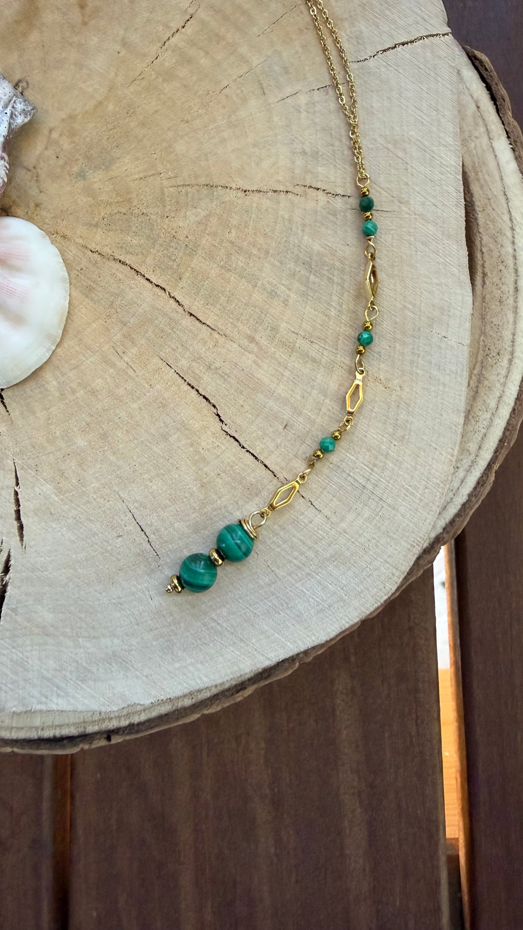 Sautoir Malachite