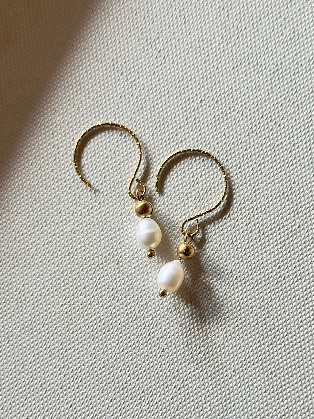Les boucles Lya - Perles d'eau douce