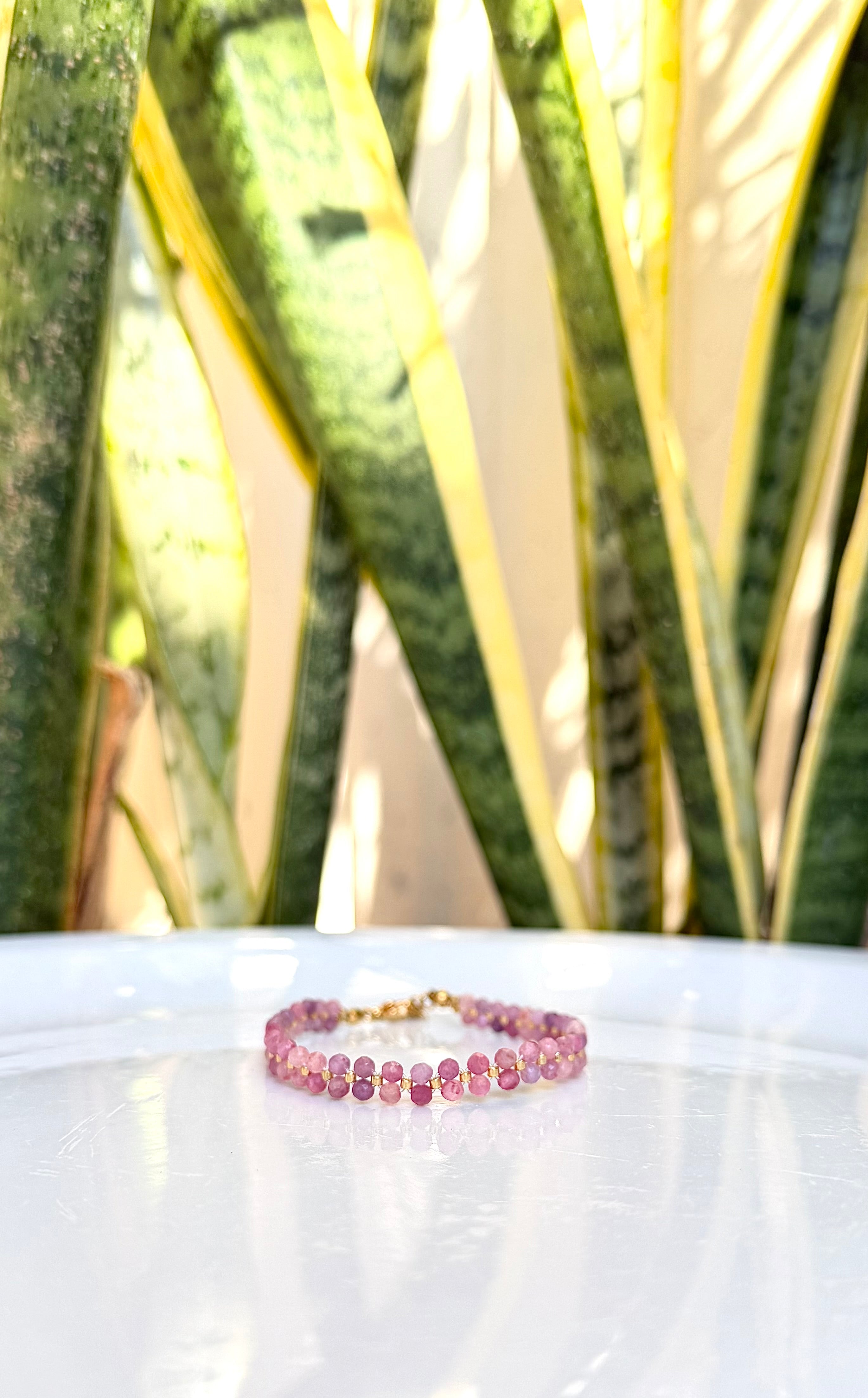 Bracelet Tourmaline rose