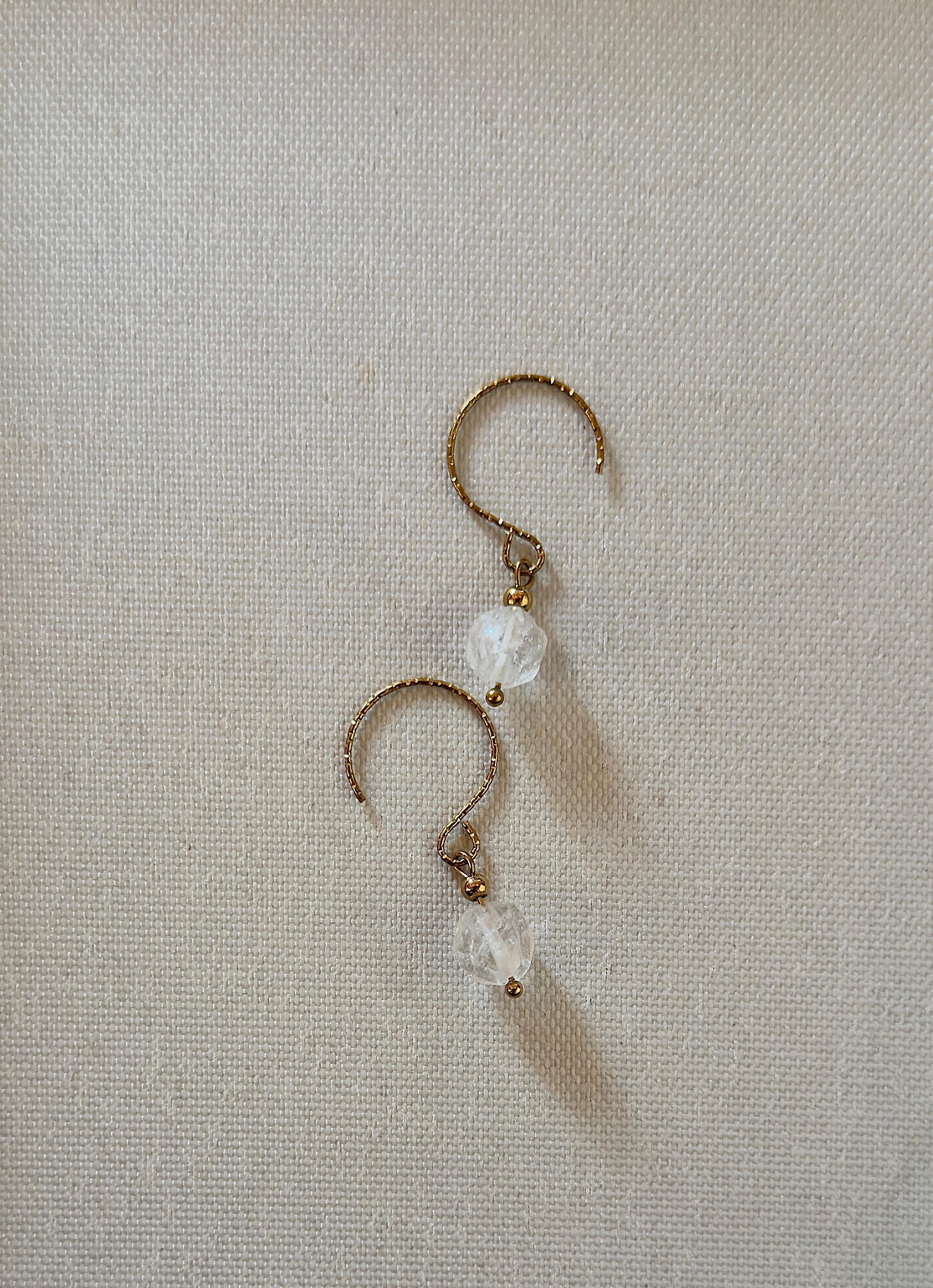 Les boucles Alba - Cristal de roche