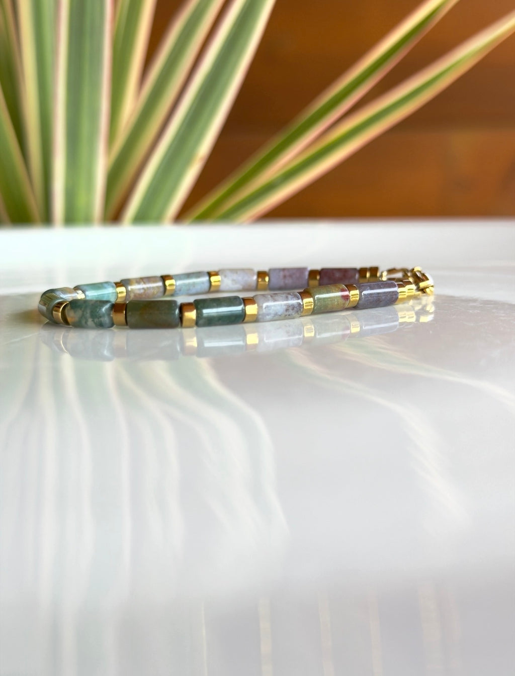 Bracelet Agate indienne