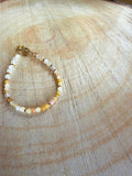 Bracelet en pierres naturelles pierre du soleil, aventurine jaune et citrine – Soléa