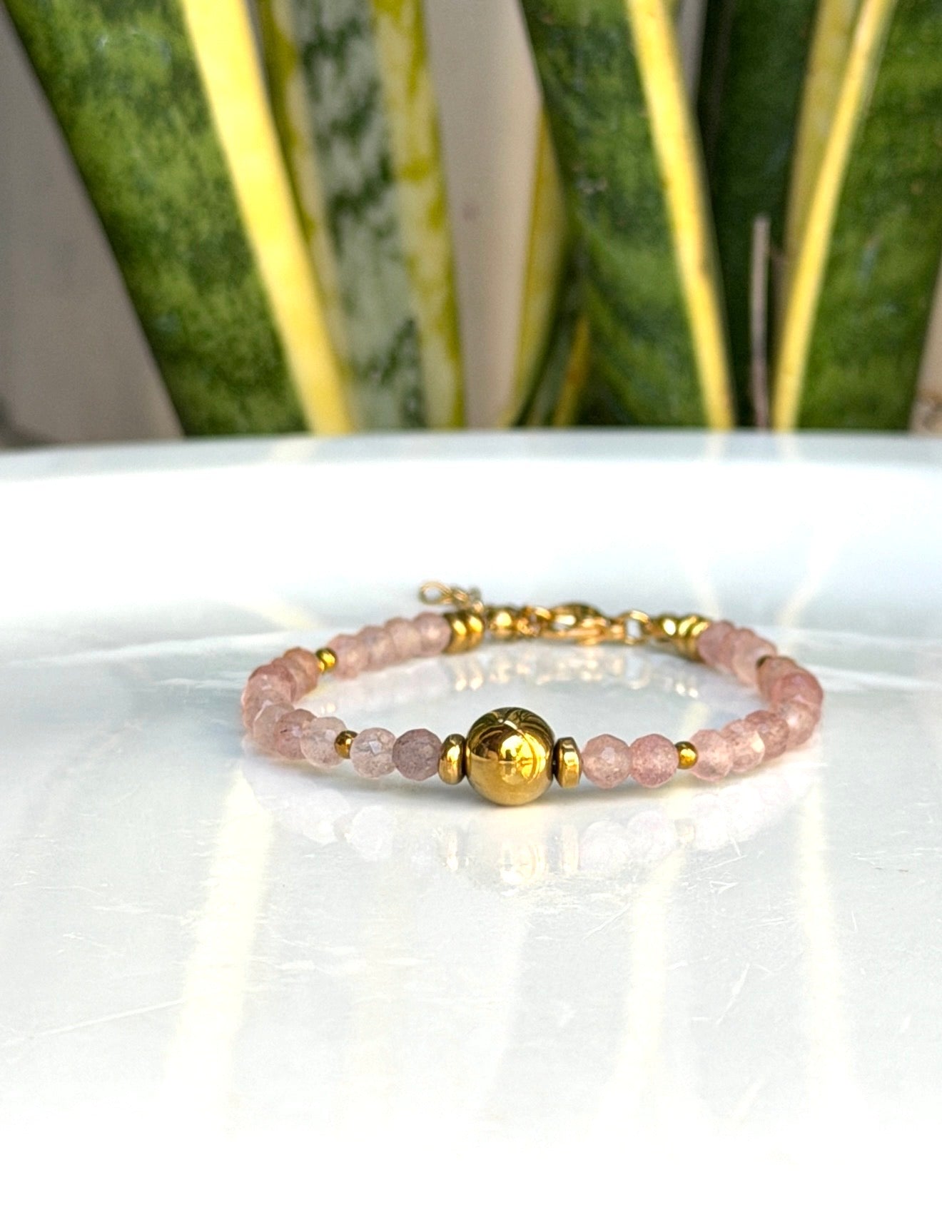 Bracelet Quartz fraise