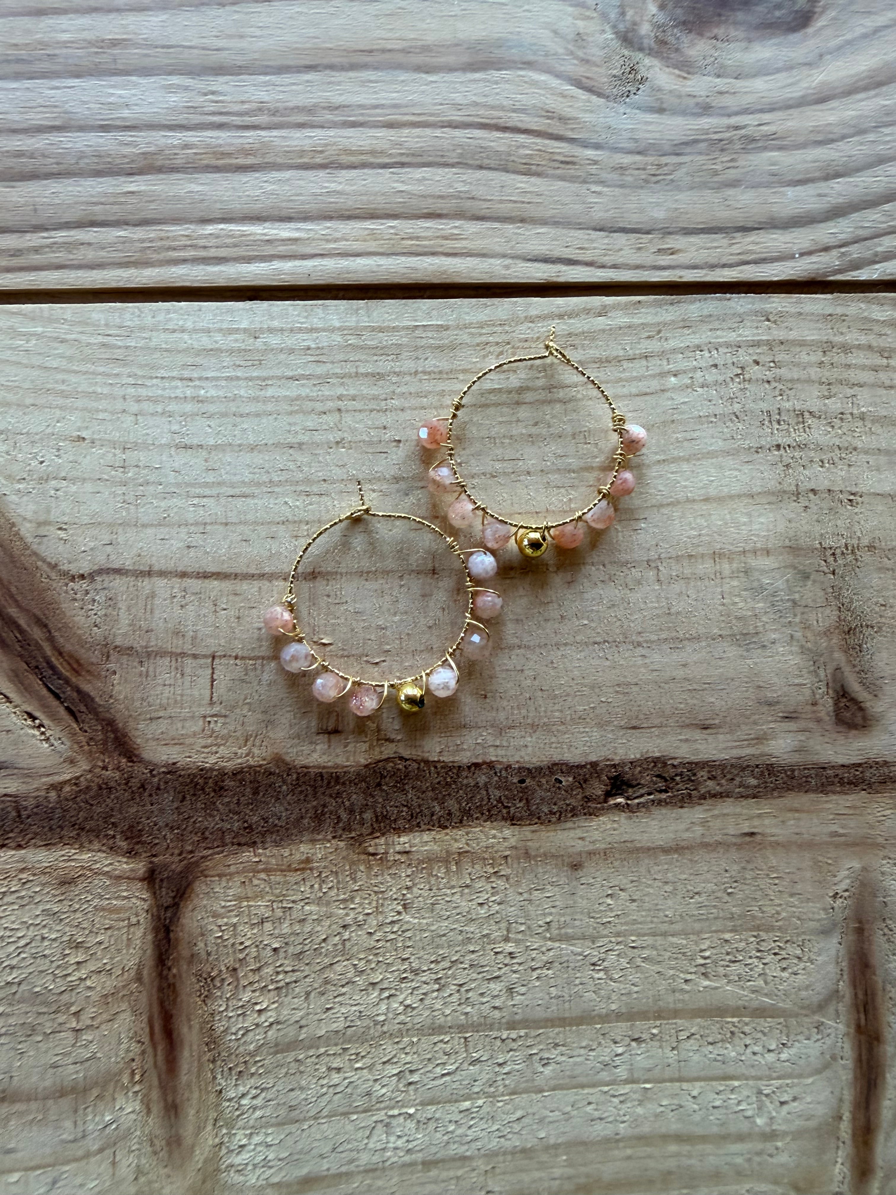 Boucles d’oreilles Pierre de Soleil