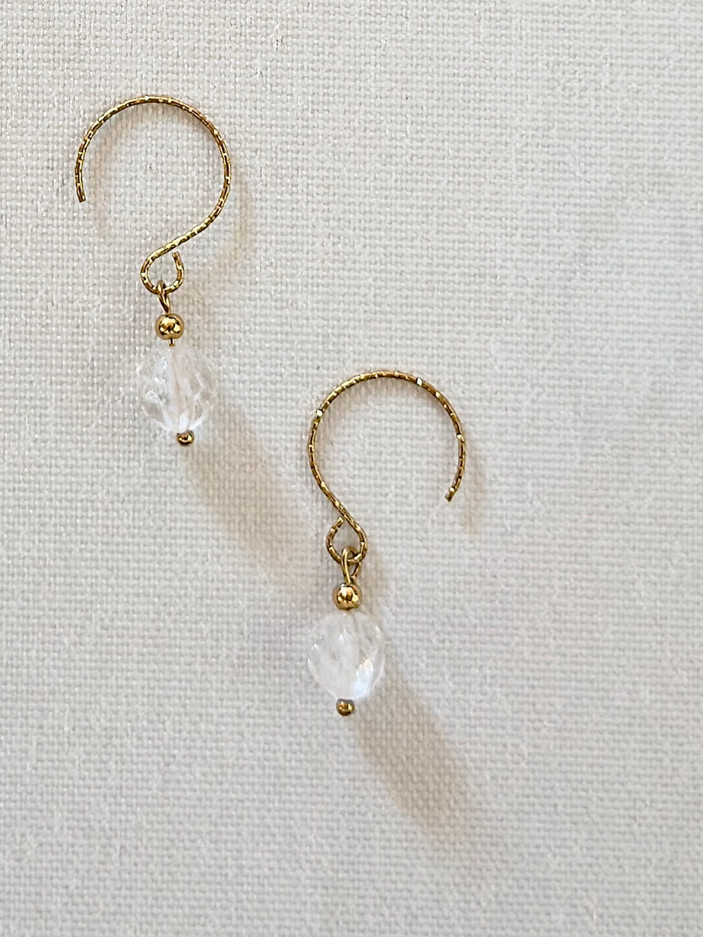 Les boucles Alba - Cristal de roche