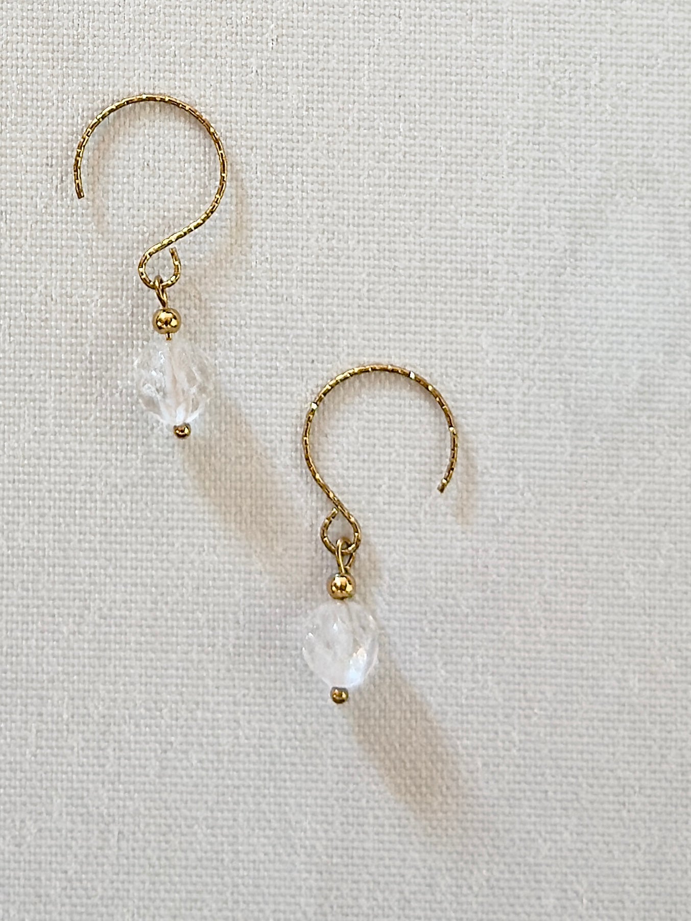 Les boucles Alba - Cristal de roche