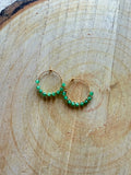 Boucles d’oreilles Aventurine Verte