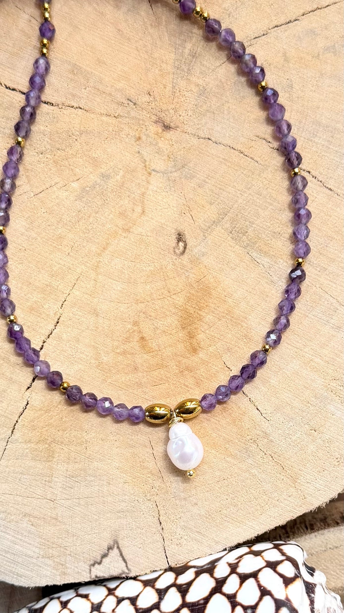 Collier Améthyste & Perle d’eau douce
