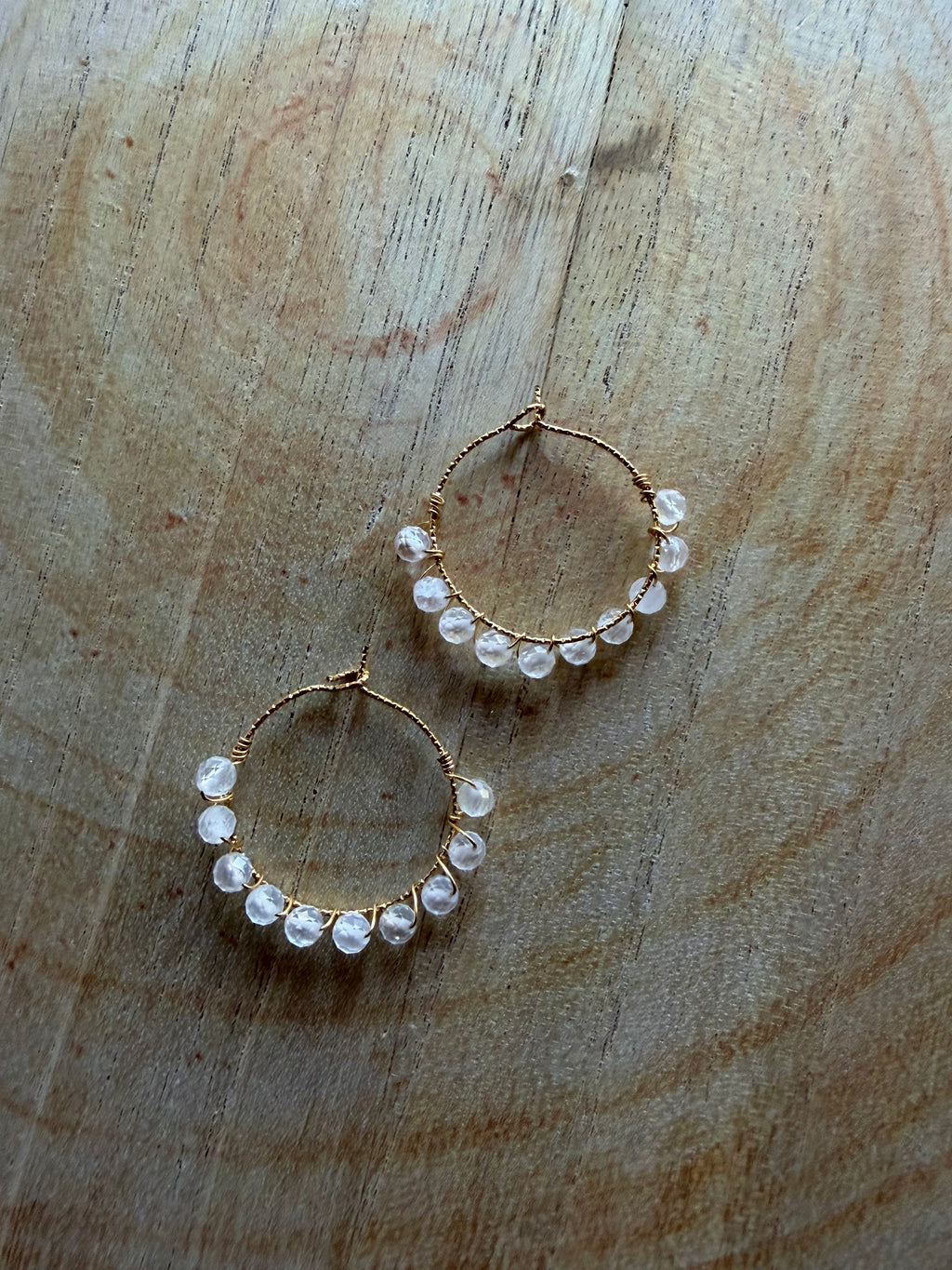 Boucles d’oreilles Cristal de Roche