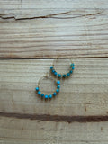 Boucles d’oreilles Apatite Bleue