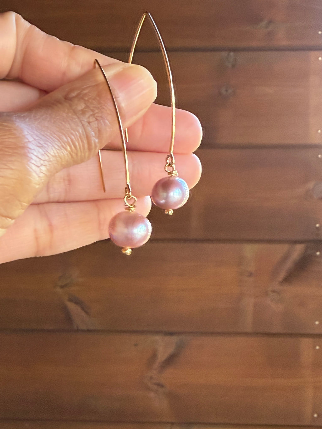 Boucles d’oreilles Perle d’Eau Douce