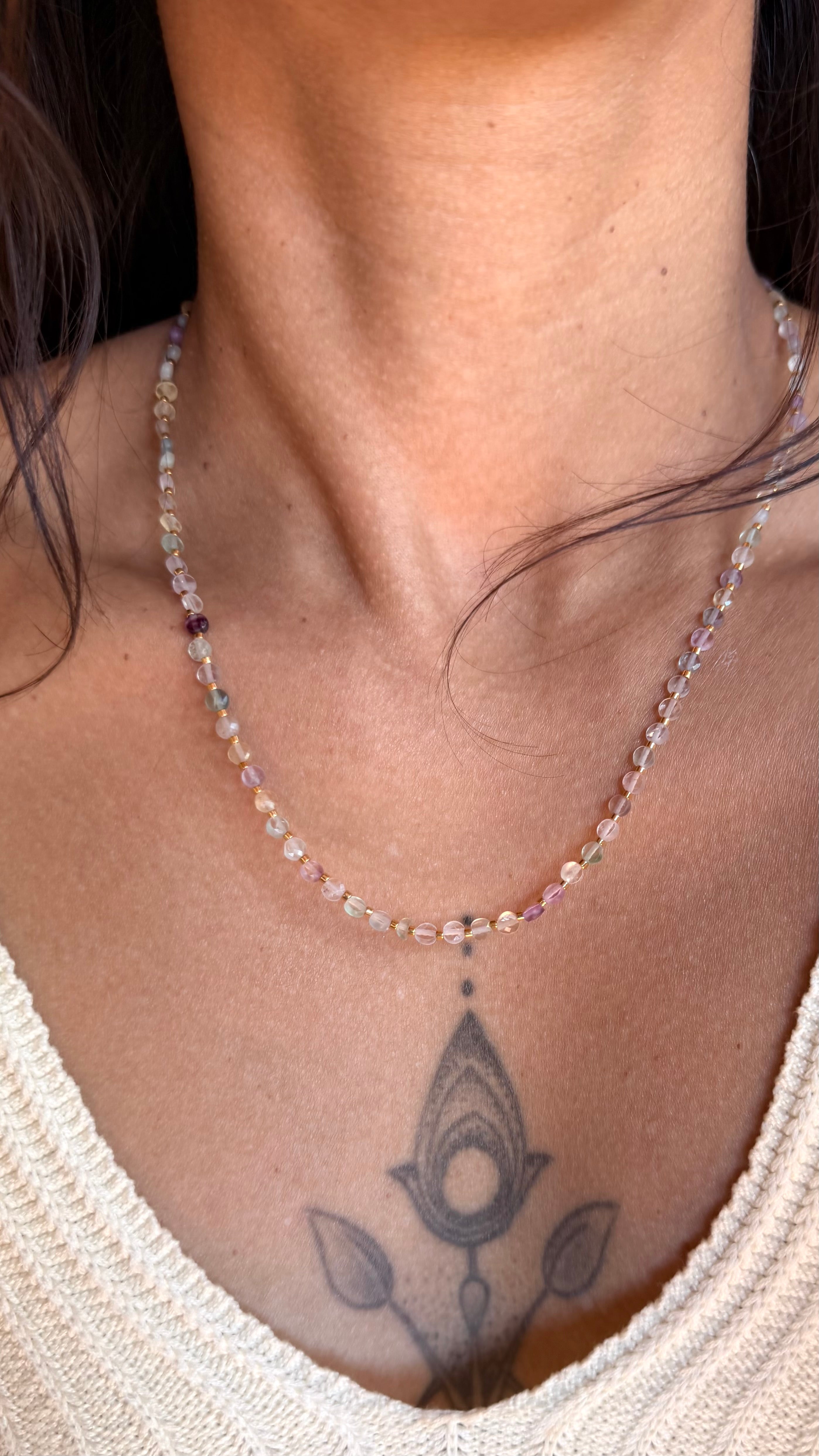 Collier Maya - fluorine