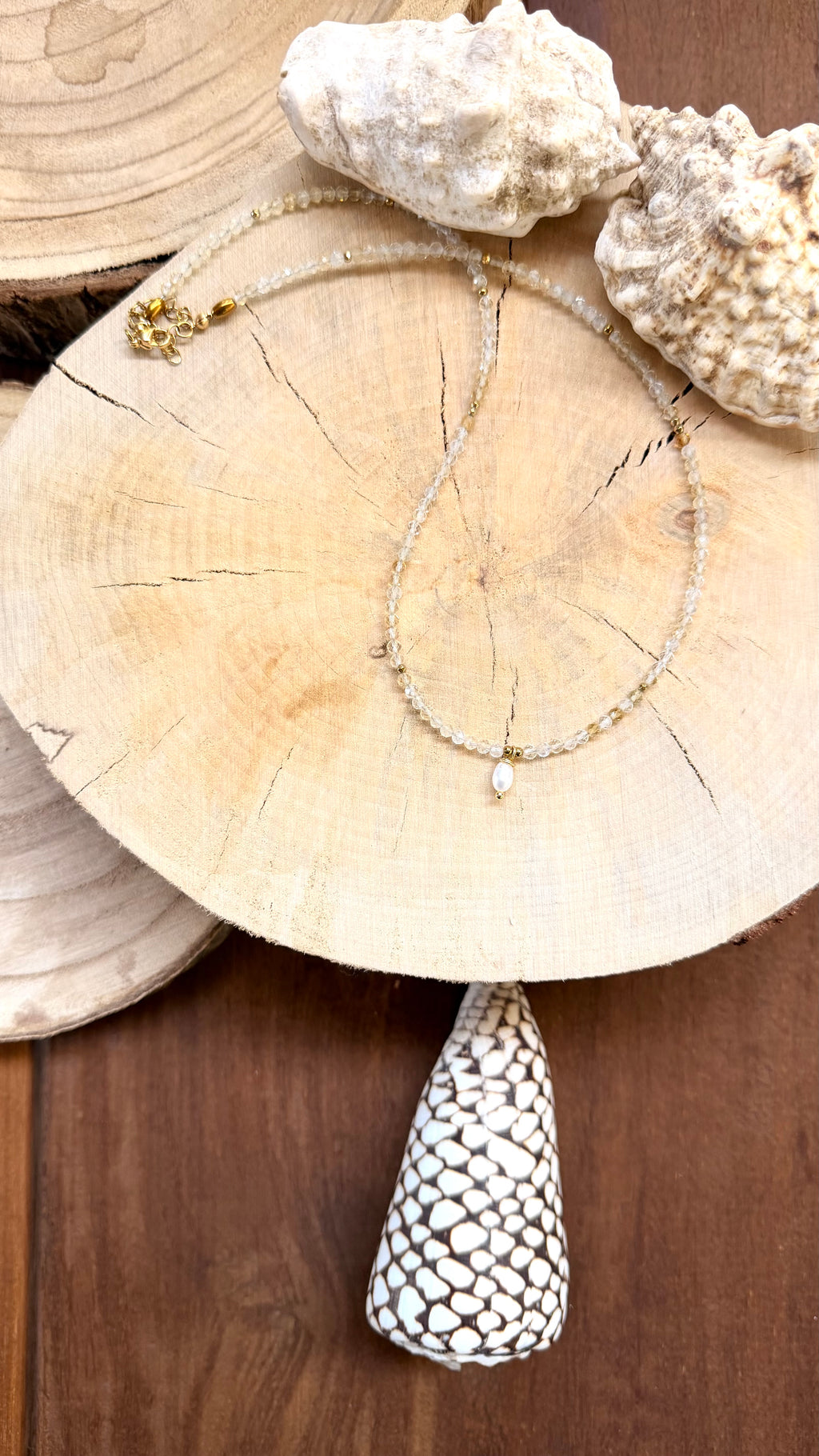 Collier Citrine & Perle d’eau douce