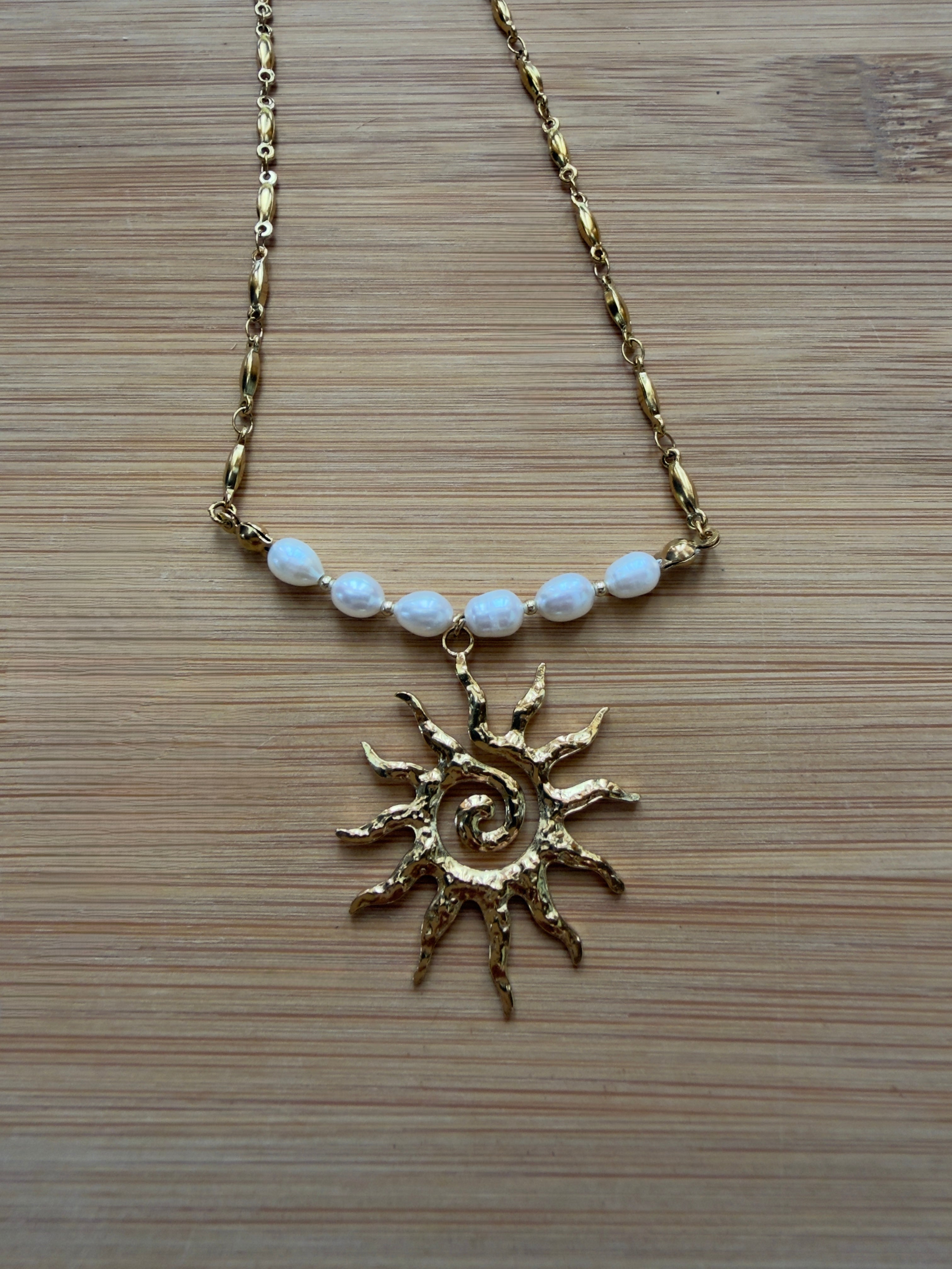 Collier Perles d’Eau Douce – Chaîne en Acier Inoxydable