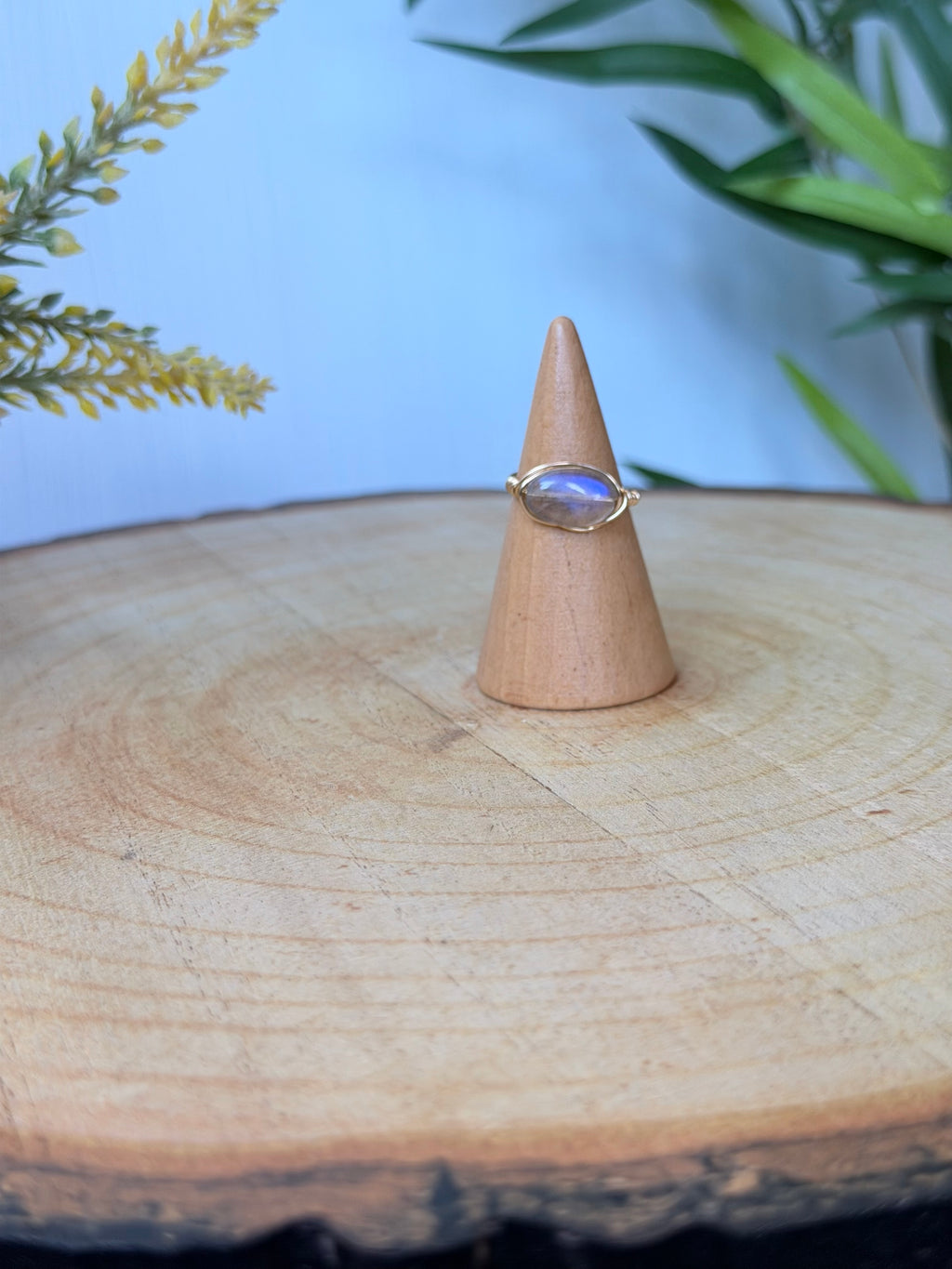 Bague Labradorite Bleue