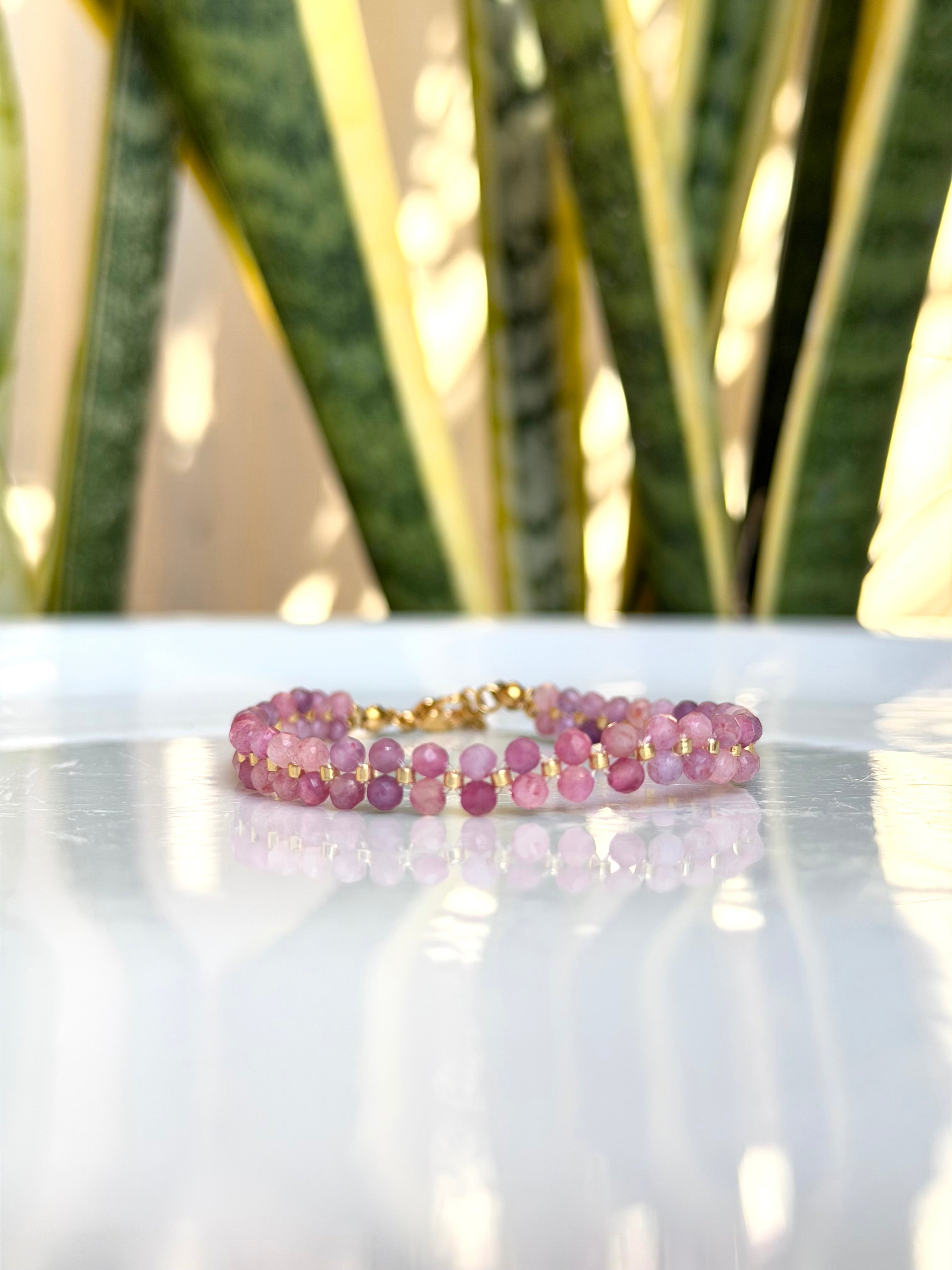 Bracelet Tourmaline rose