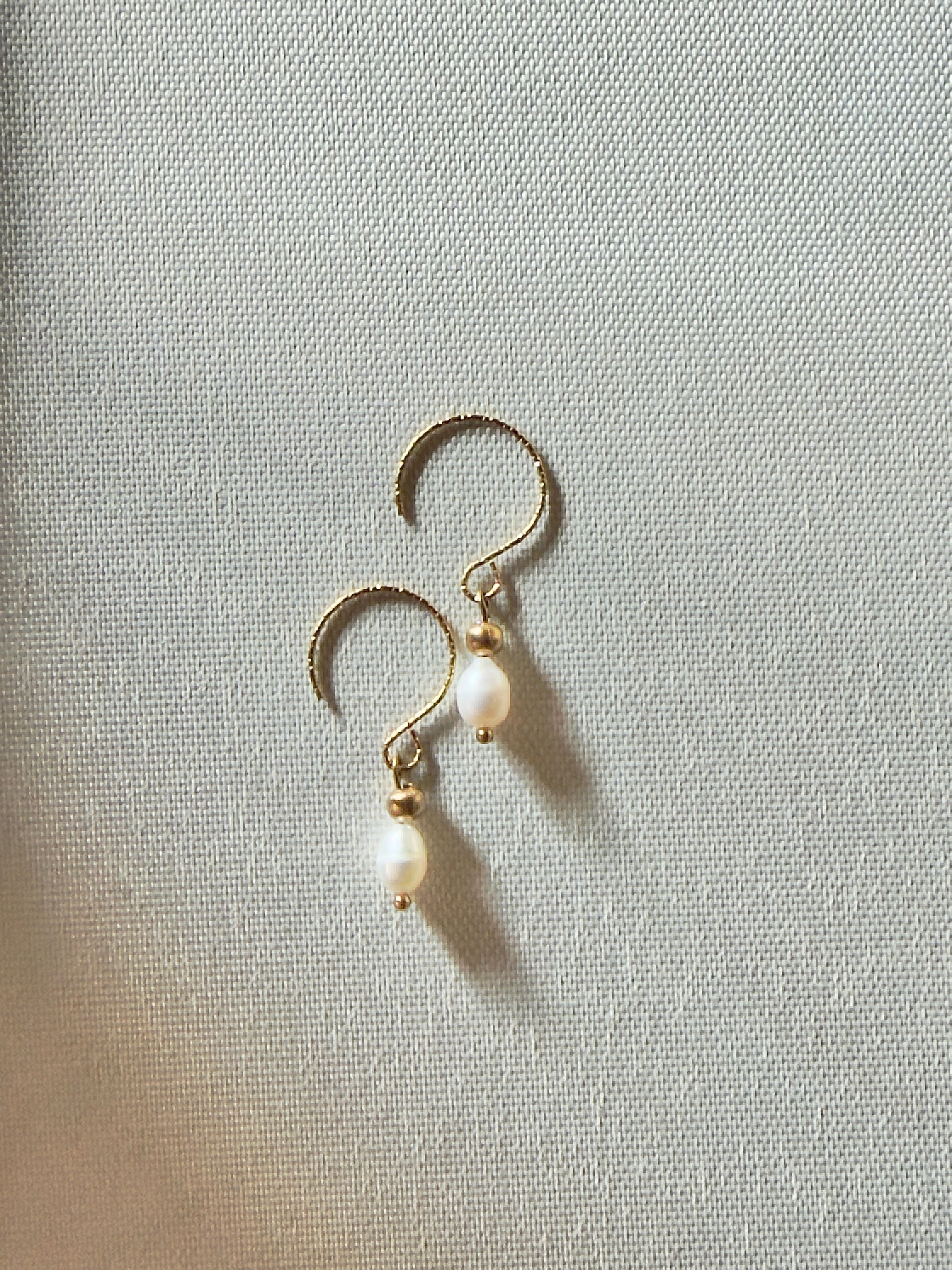 Les boucles Lya - Perles d'eau douce