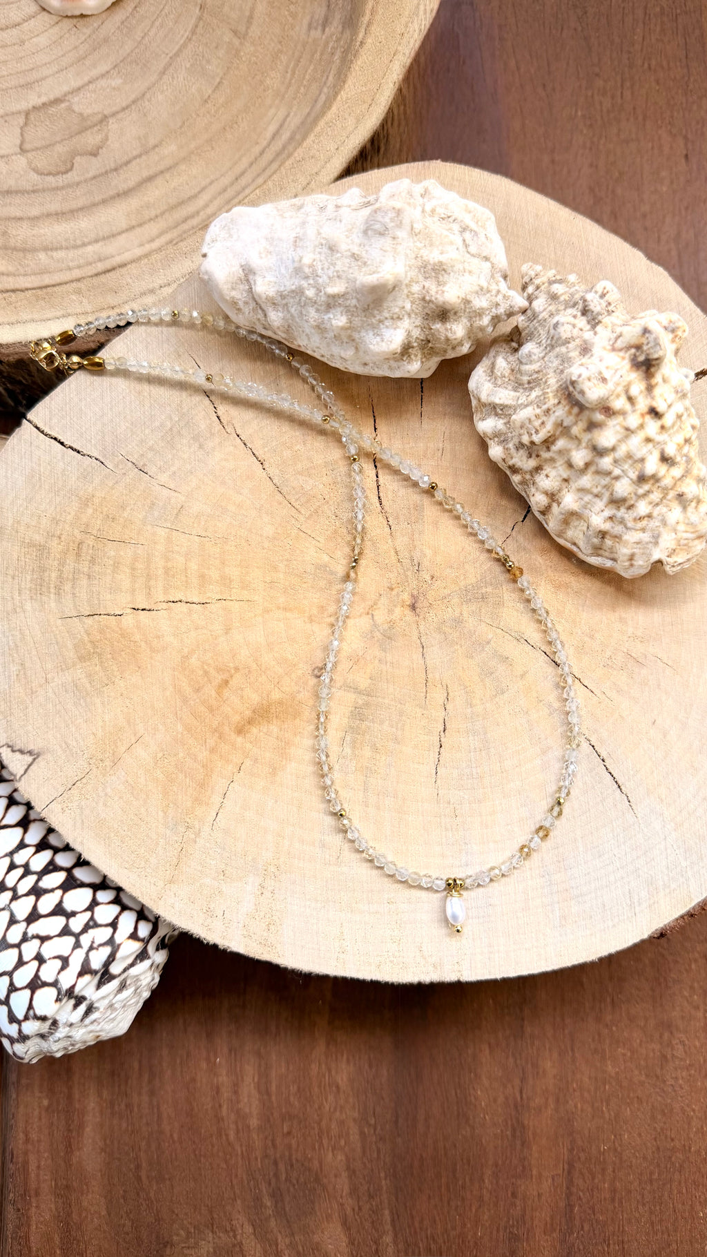 Collier Citrine & Perle d’eau douce