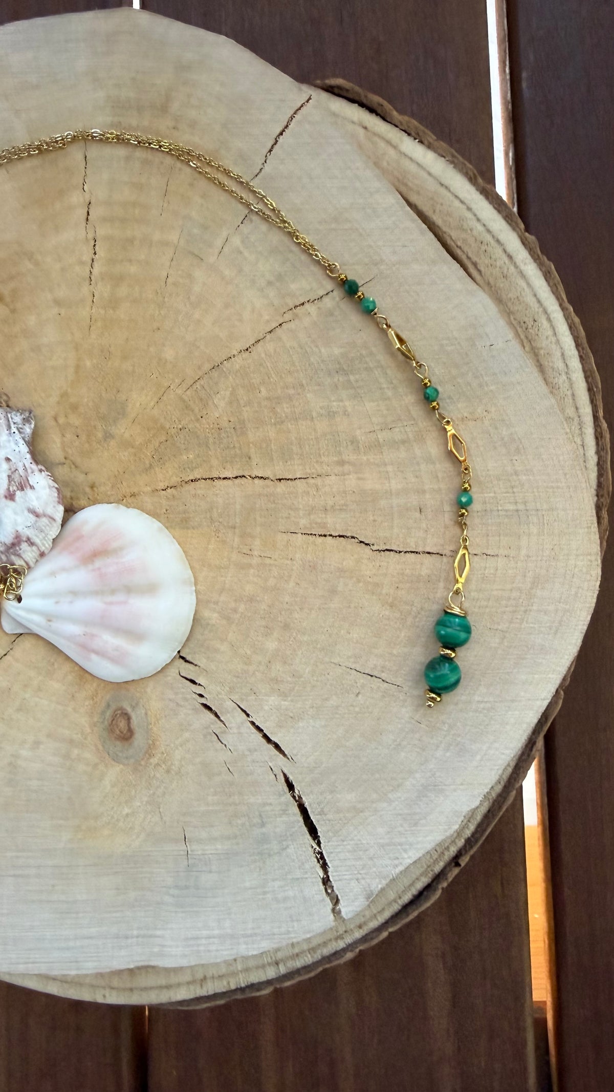 Sautoir Malachite