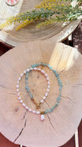 Collier Apatite Bleue & Perles d’Eau Douce – Perle