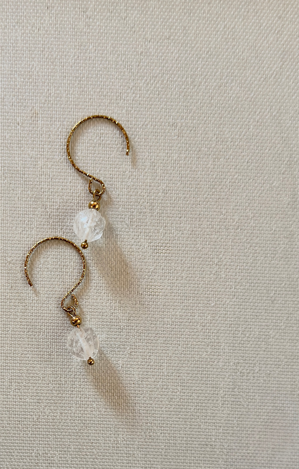 Les boucles Alba - Cristal de roche